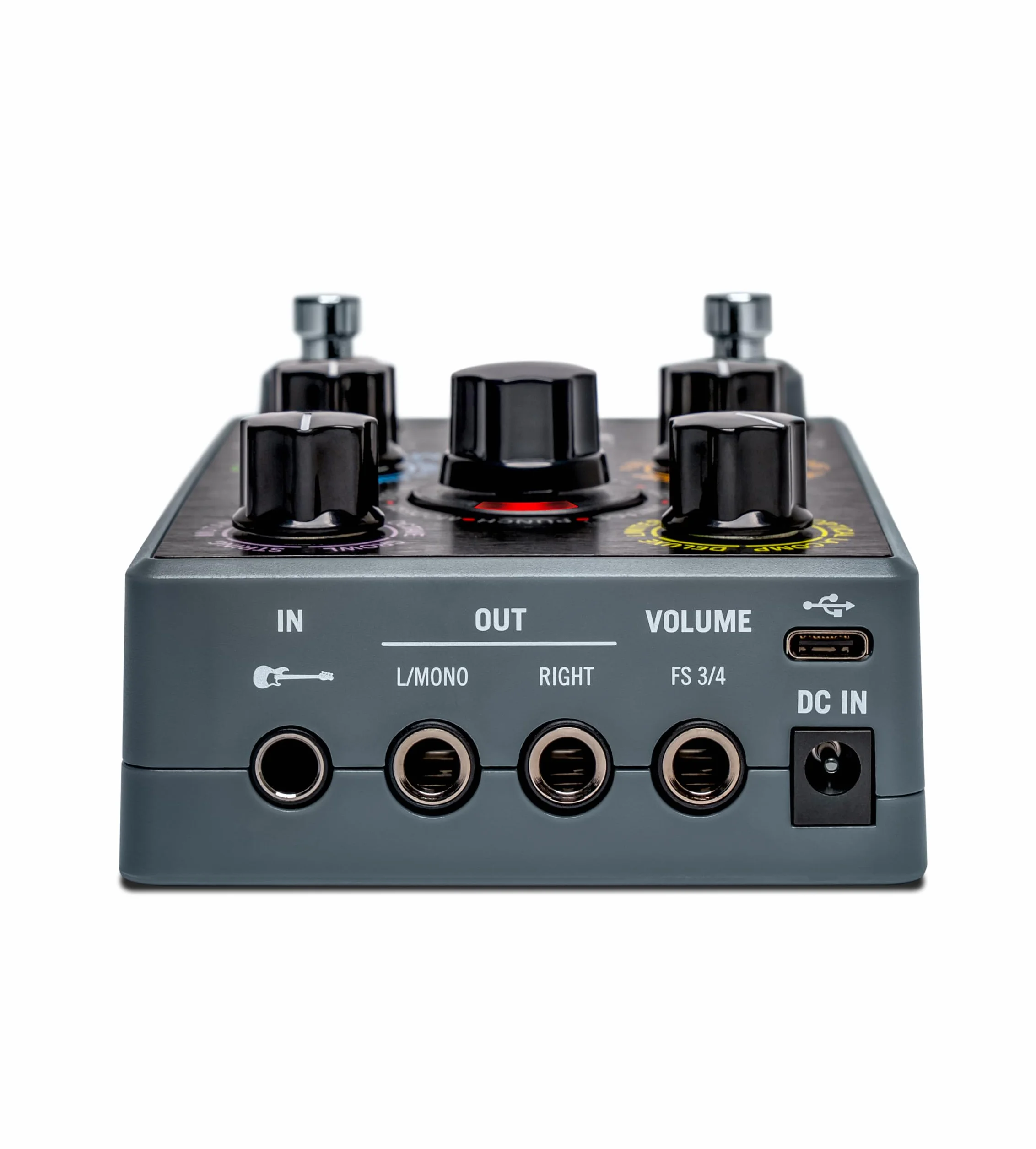 Line 6 POD Express, pedal procesador de amplificadores y efectos para bajo con 7 modelos de amplificadores, 16 modelos de efectos, 21 presets y controles simples, ligero, compacto y portátil