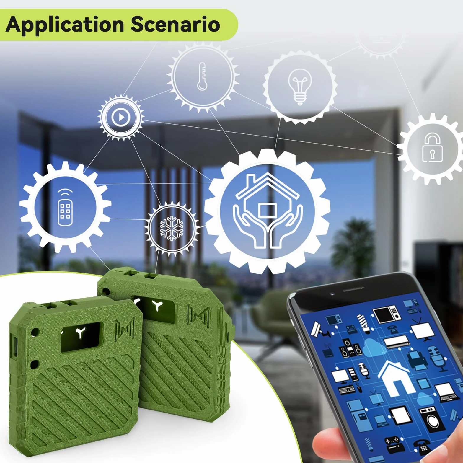 1 paquete ESP32 para carcasa Heltec V3, placa de desarrollo LoRa, carcasa de malla con conector de antena e interfaz tipo C (N33, verde militar)