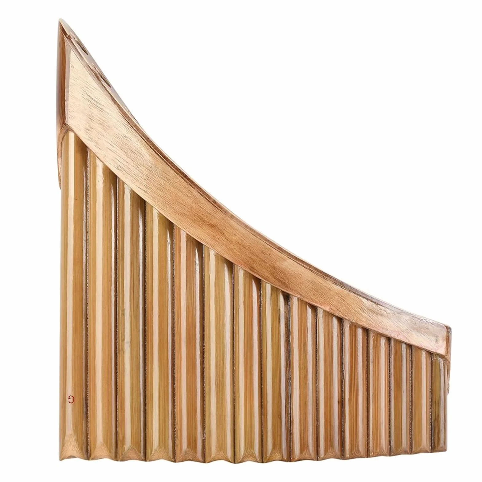 Flauta pan 15 Tubos Panpipes Bamboo Pan Flauta G-tune Panflute Instrumento Musical De Viento De Madera Pan Pipes (Color : Left Hand)