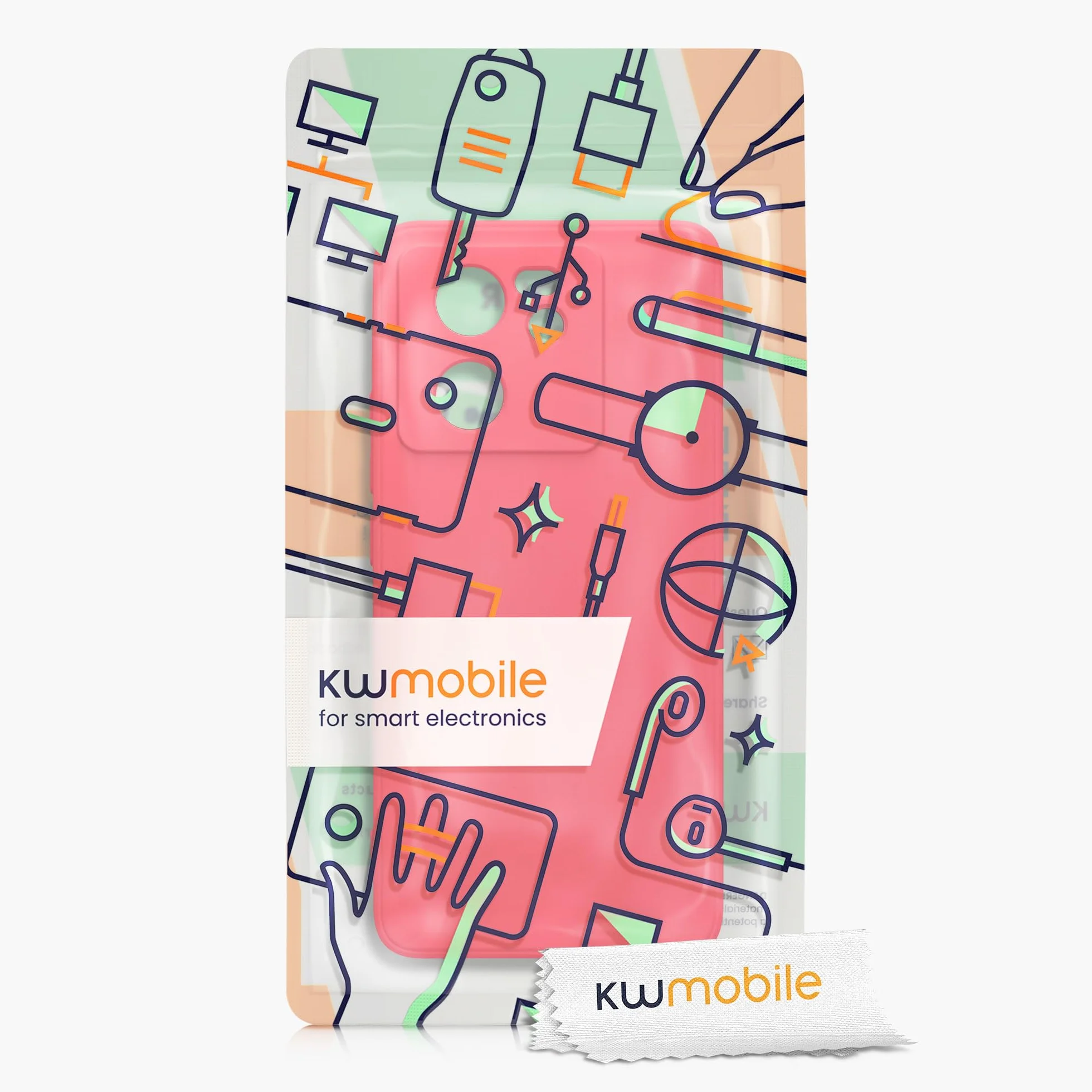 kwmobile Carcasa Compatible con Xiaomi 13T / 13T Pro Funda TPU Silicona Rosa neón
