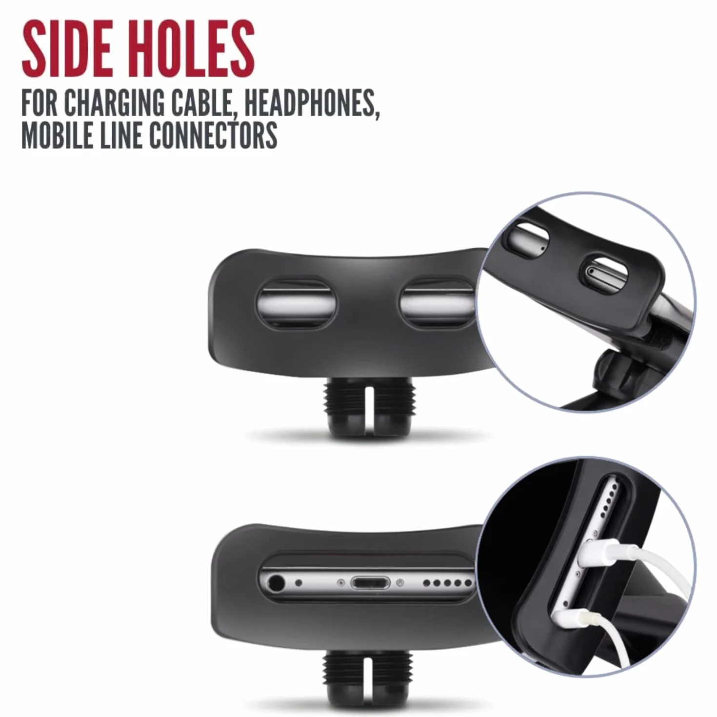 MAGIC SELECT Soporte Reposacabezas Coche Tablet 4.7-11 Pulgadas Rotación 360° Almohadillas Silicona Antideslizantes