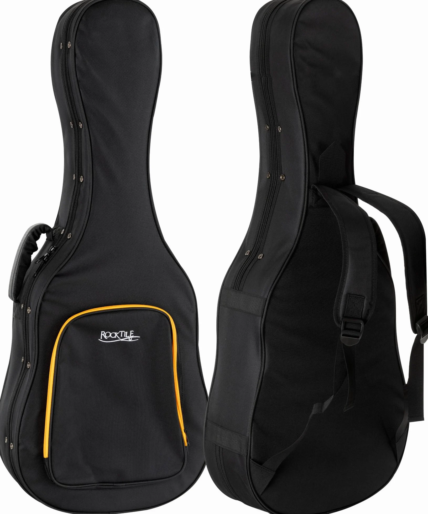 ROCKTILE KGSC-5122BK Funda Suave para Guitarra Clásica - Estuche Ligero y Práctico para Todas Las Guitarras De Concierto