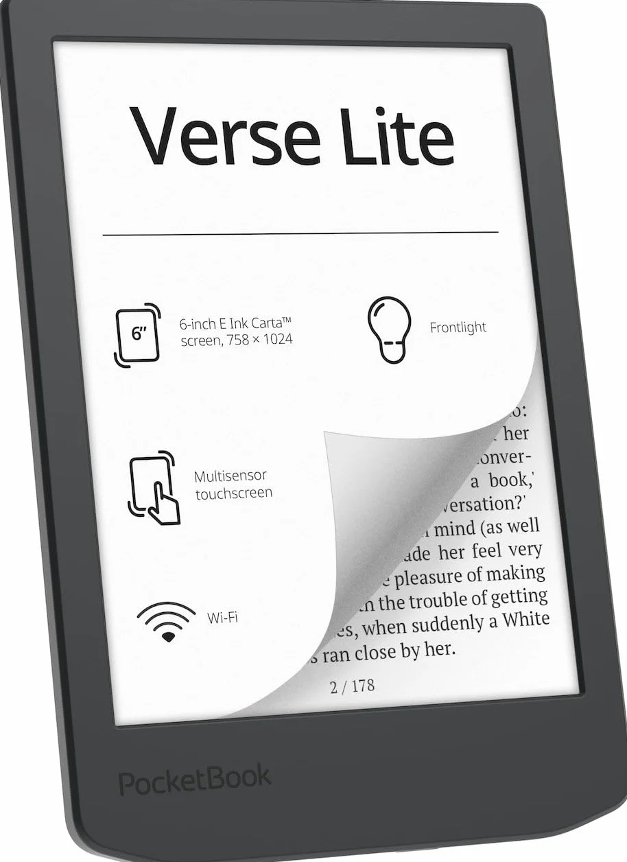 PocketBook Verse Lite 6" E Ink Carta 8GB Gris Czytnik Ebook