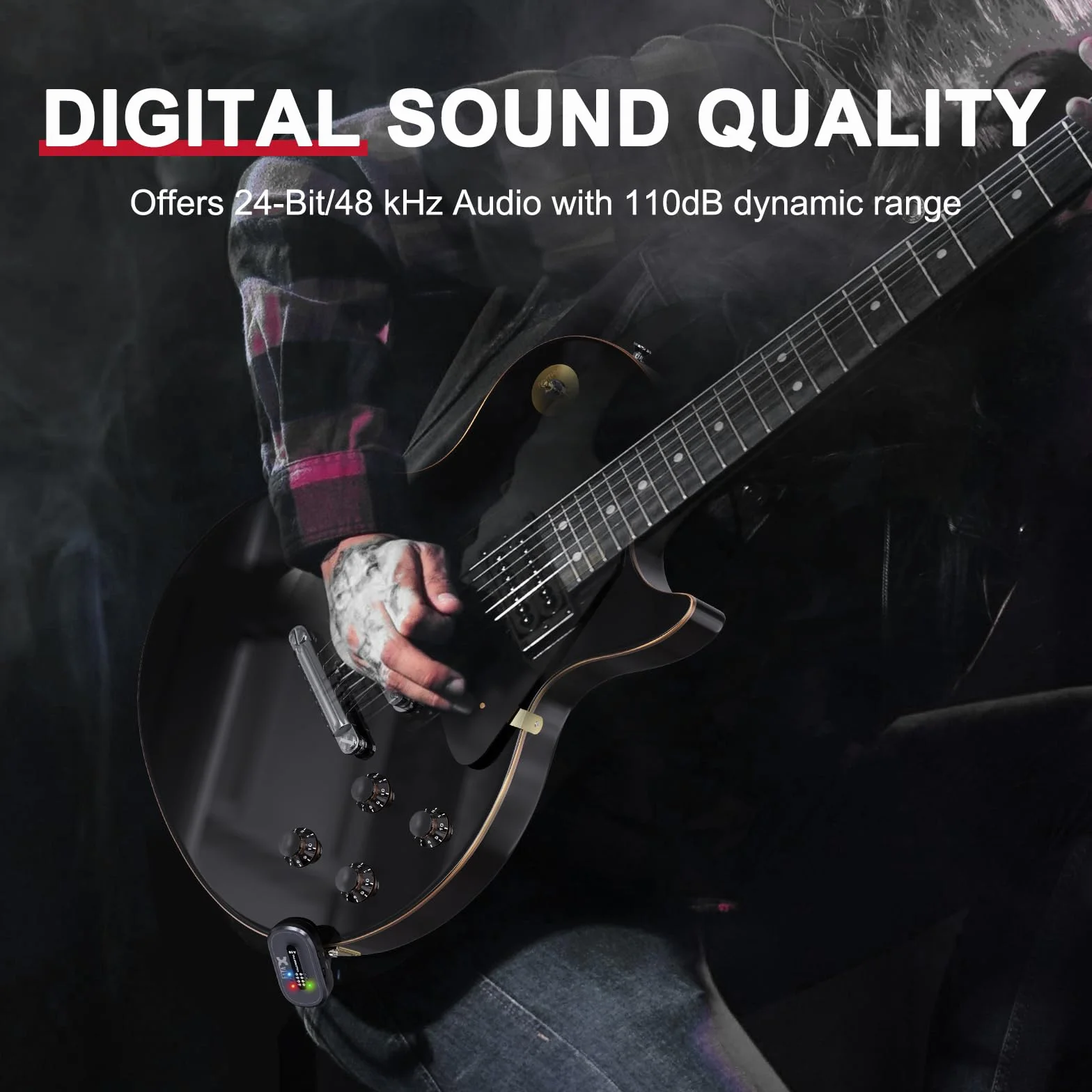 Xvive A58 - Sistema de Guitarra Inalámbrico de 5,8 G con Funda de Transporte