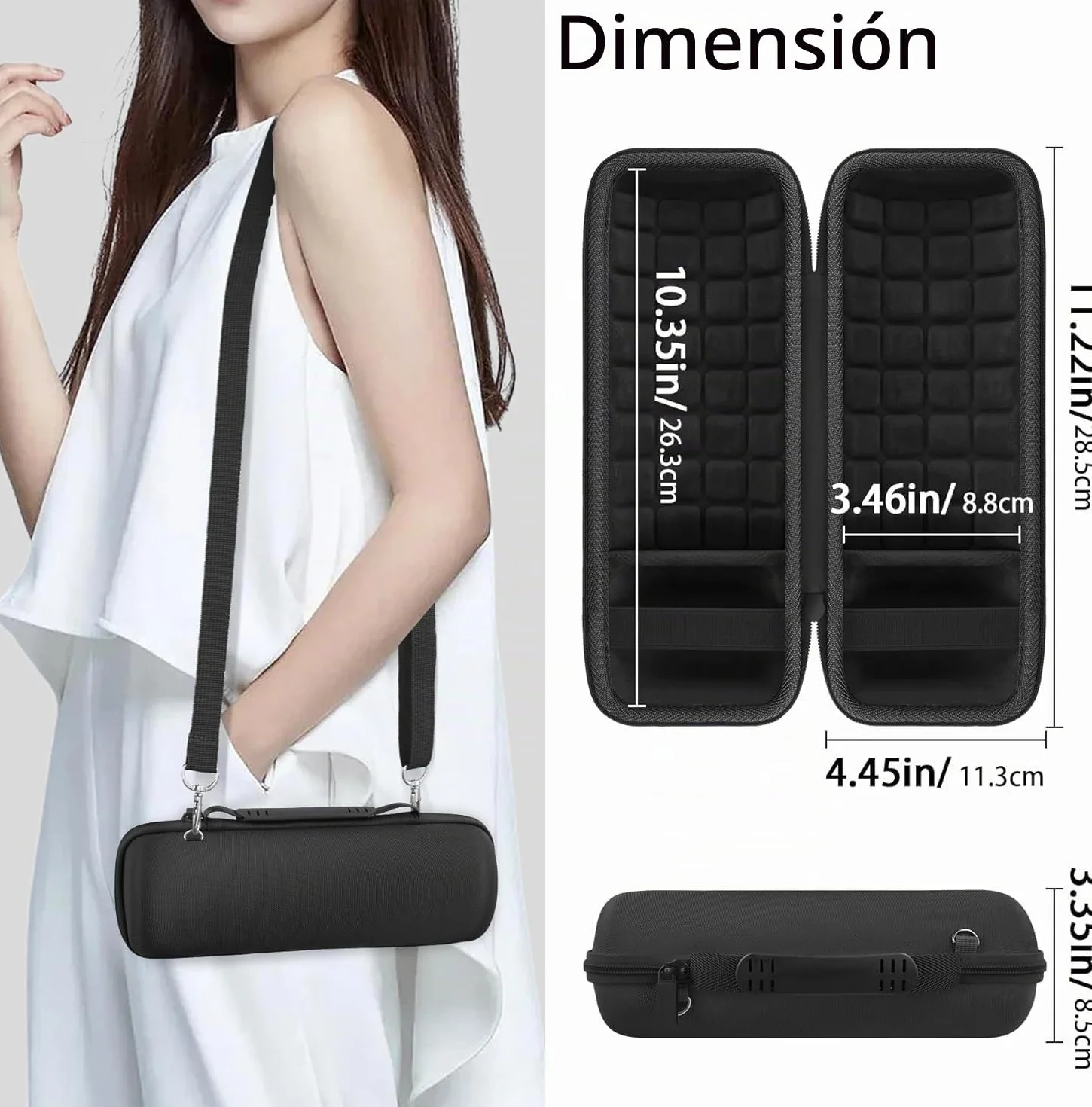 co2CREA Duro Viajar Fundas Caso Cubierta Estuche Compatible para JBL Flip 7 FLip6 Flip 5 Altavoz Bluetooth Portátil (Funda Solo,Case Only)