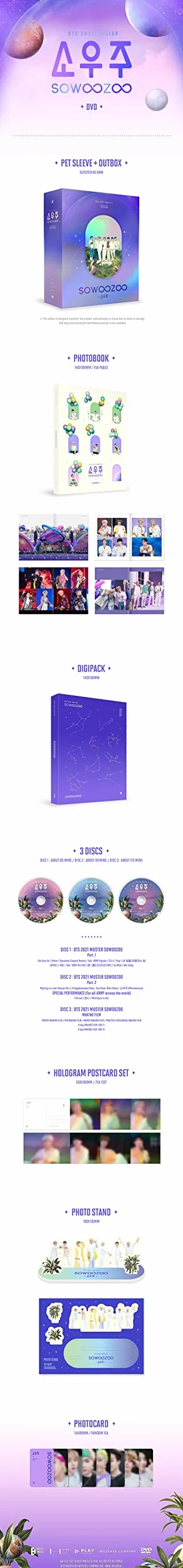 [ WEVERSE ] BTS 2021 MUSTER SOWOOZOO DVD