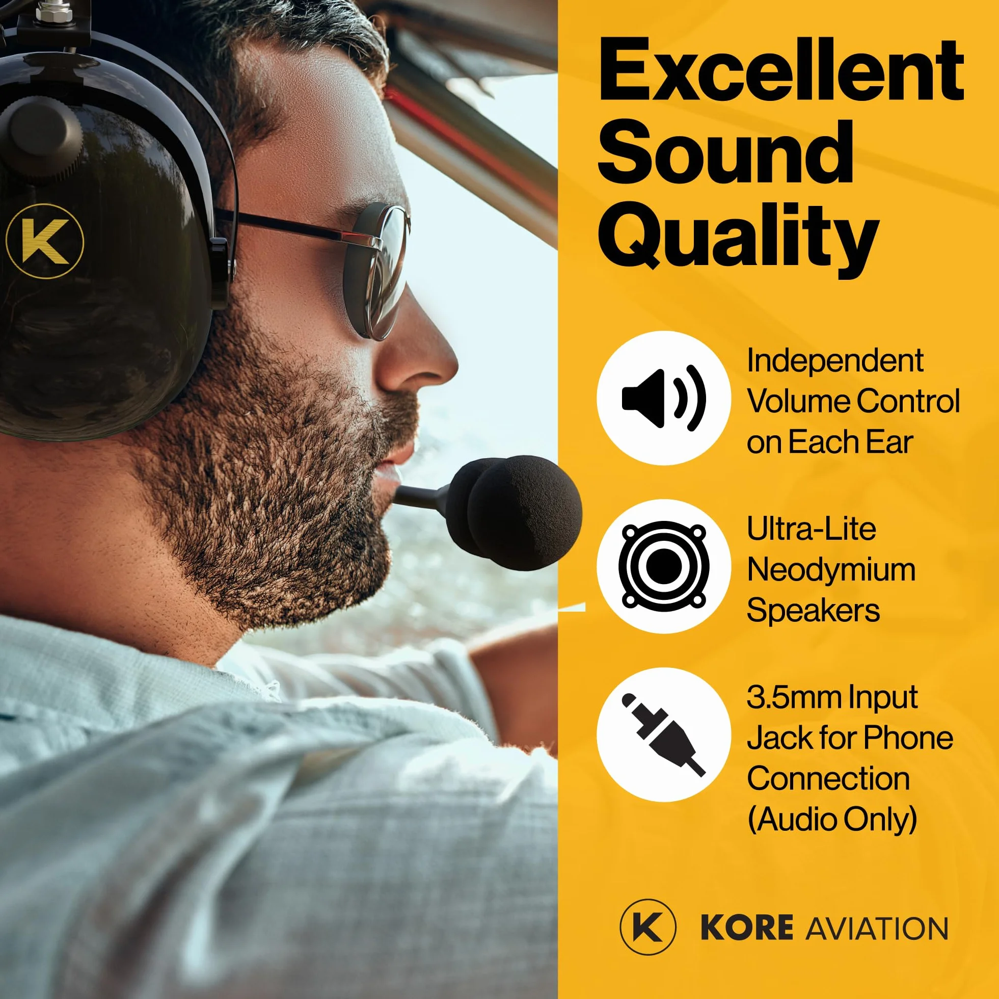 KORE Aviation Bluetooth Headphones n227