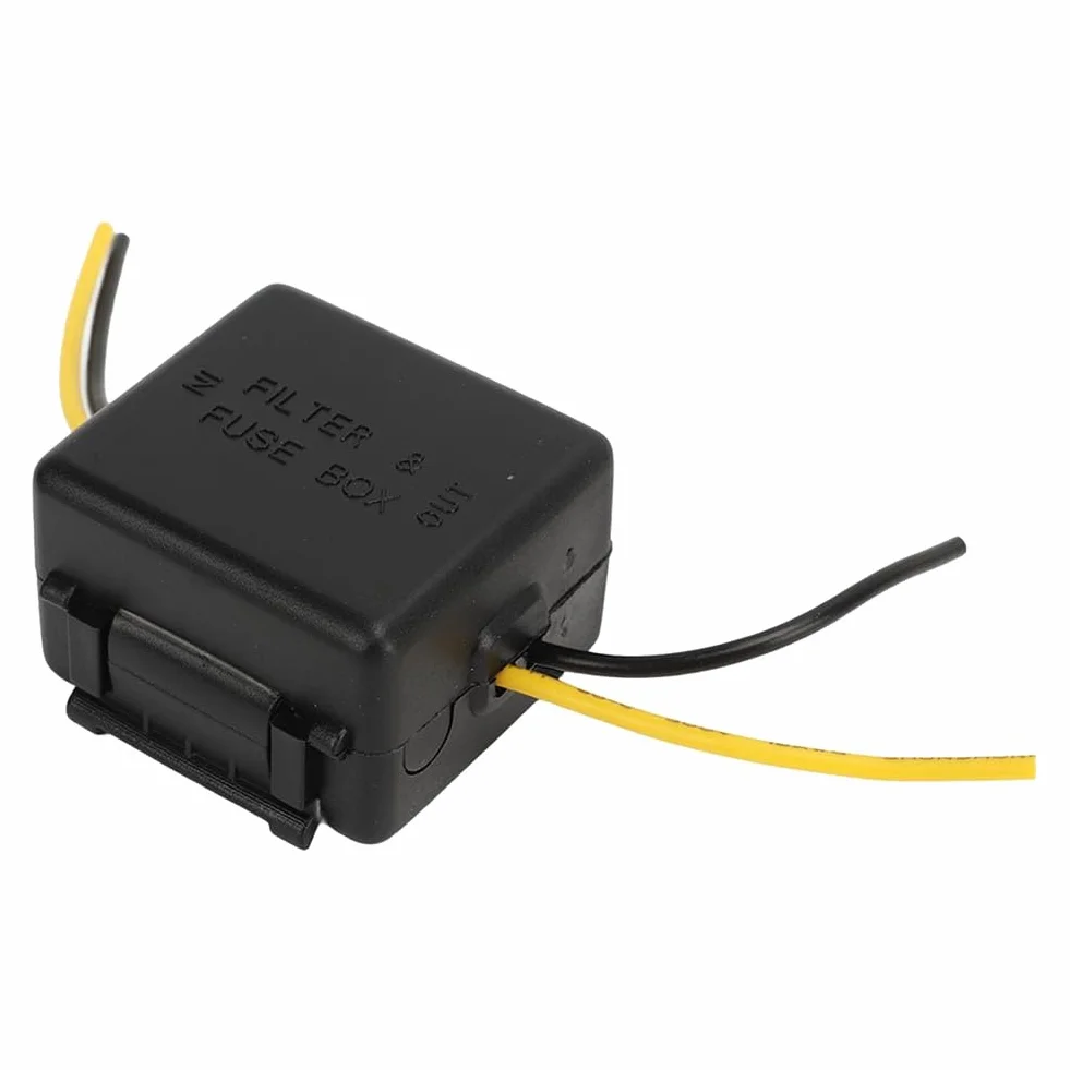 SweetSerenade Filtro de Potencia para AutomóVil Filtro de Fuente de AlimentacióN EstéReo de 12 V Reductor de Ruido de Audio, para Amplificadores Ecualizadores