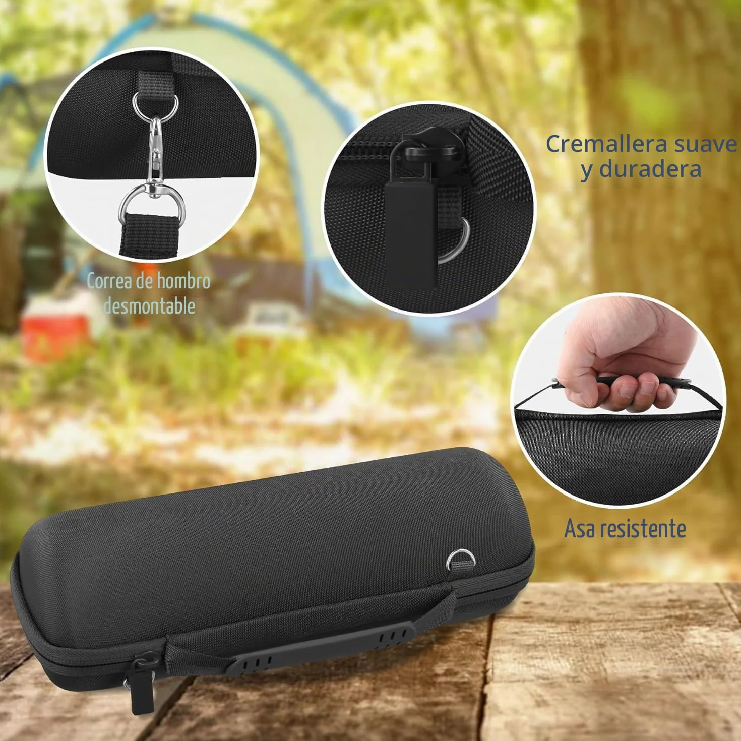 co2CREA Duro Viajar Fundas Caso Cubierta Estuche Compatible para JBL Flip 7 FLip6 Flip 5 Altavoz Bluetooth Portátil (Funda Solo,Case Only)