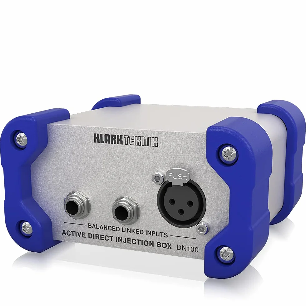 Caja DI activa Klark Teknik DN100 V2 con rango dinámico extendido
