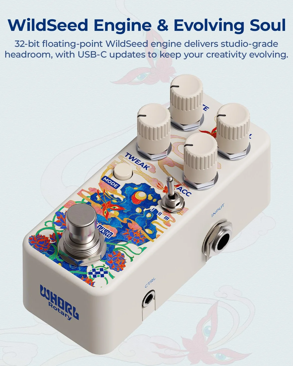 Pedal giratorio dinámico Whorl Single Footswitch