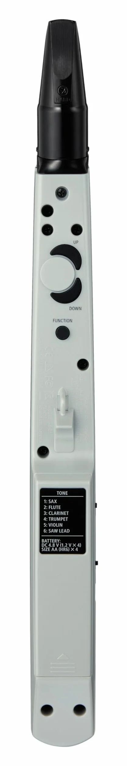 Roland AE-01 Aerophone mini | Instrumento de viento digital compacto | Fácil de aprender | 6 fantásticos sonidos incorporados | Altavoz integrado | Conectividad con auriculares