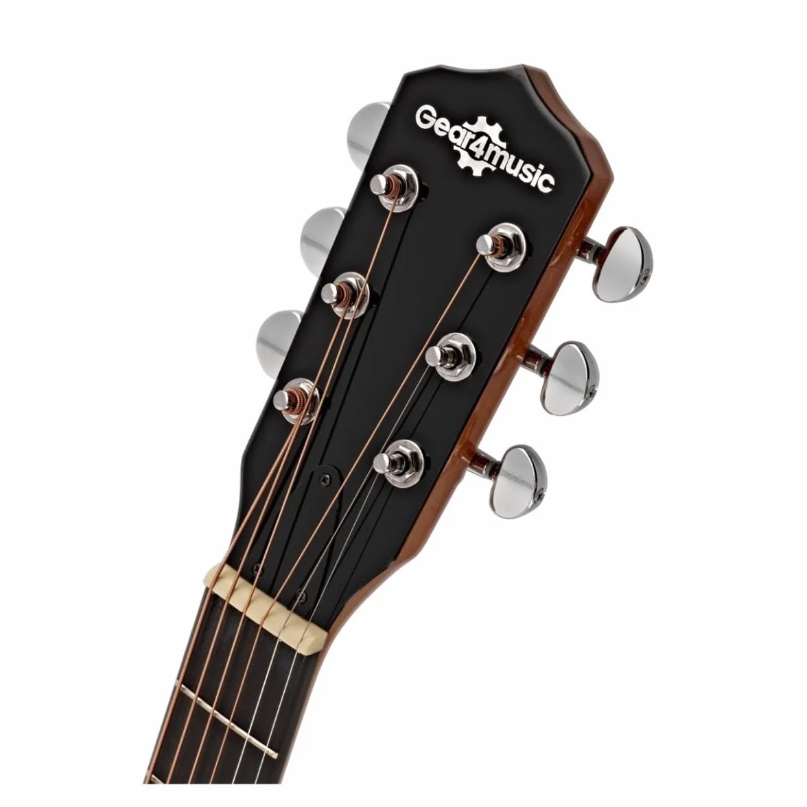 Gear4music Guitarra Banjo 6 Cuerdas con Funda y Afinador de Clavijero