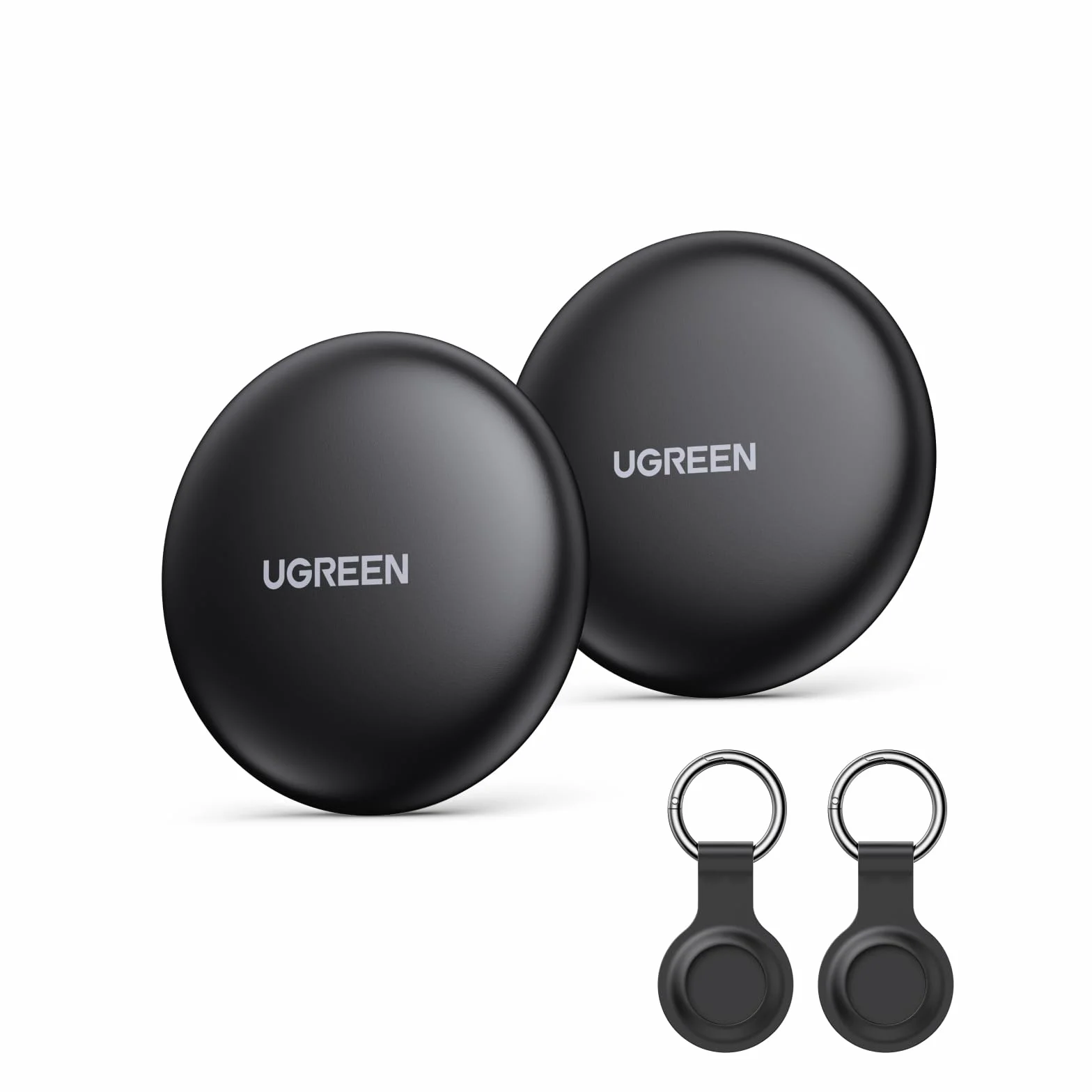 UGREEN FineTrack Mini Tag Localizador Bluetooth SmartTag Tracker 2 Piezas Compatible con Find My iOS Batería 18 Meses