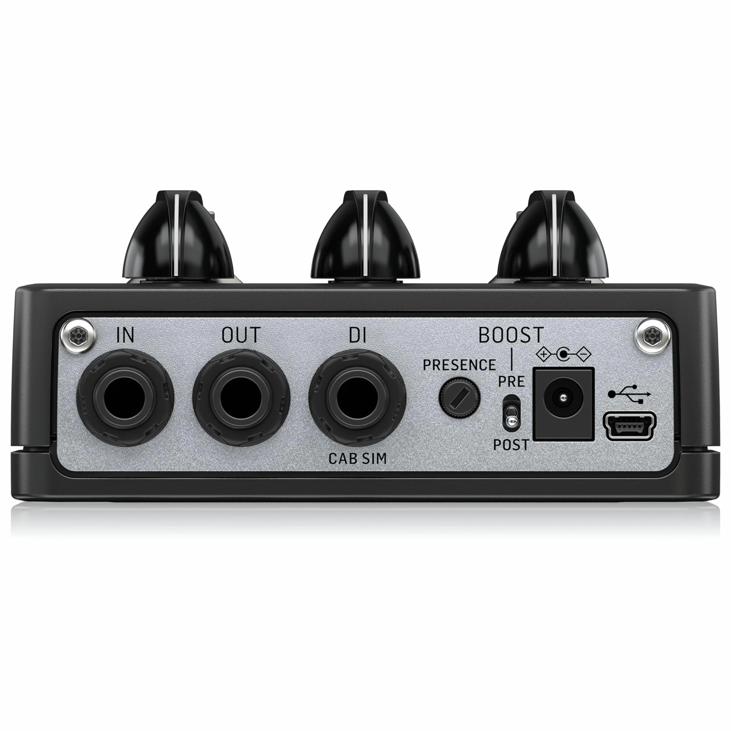 TC Electronic V550 PREAMP Pedal para guitarra | Previo de guitarra de dos canales con controles de canal independientes, refuerzo pre/post y salidas dedicadas para DI y auriculares.