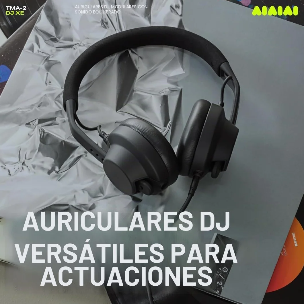 Aiaiai TMA-2 DJ XE - Auriculares DJ Profesionales on-Ear con Sonido equilibrado y Claro, Almohadillas de Alto Aislamiento y Peso de Solo 168 g, diseño Modular con Piezas fácilmente reemplazables