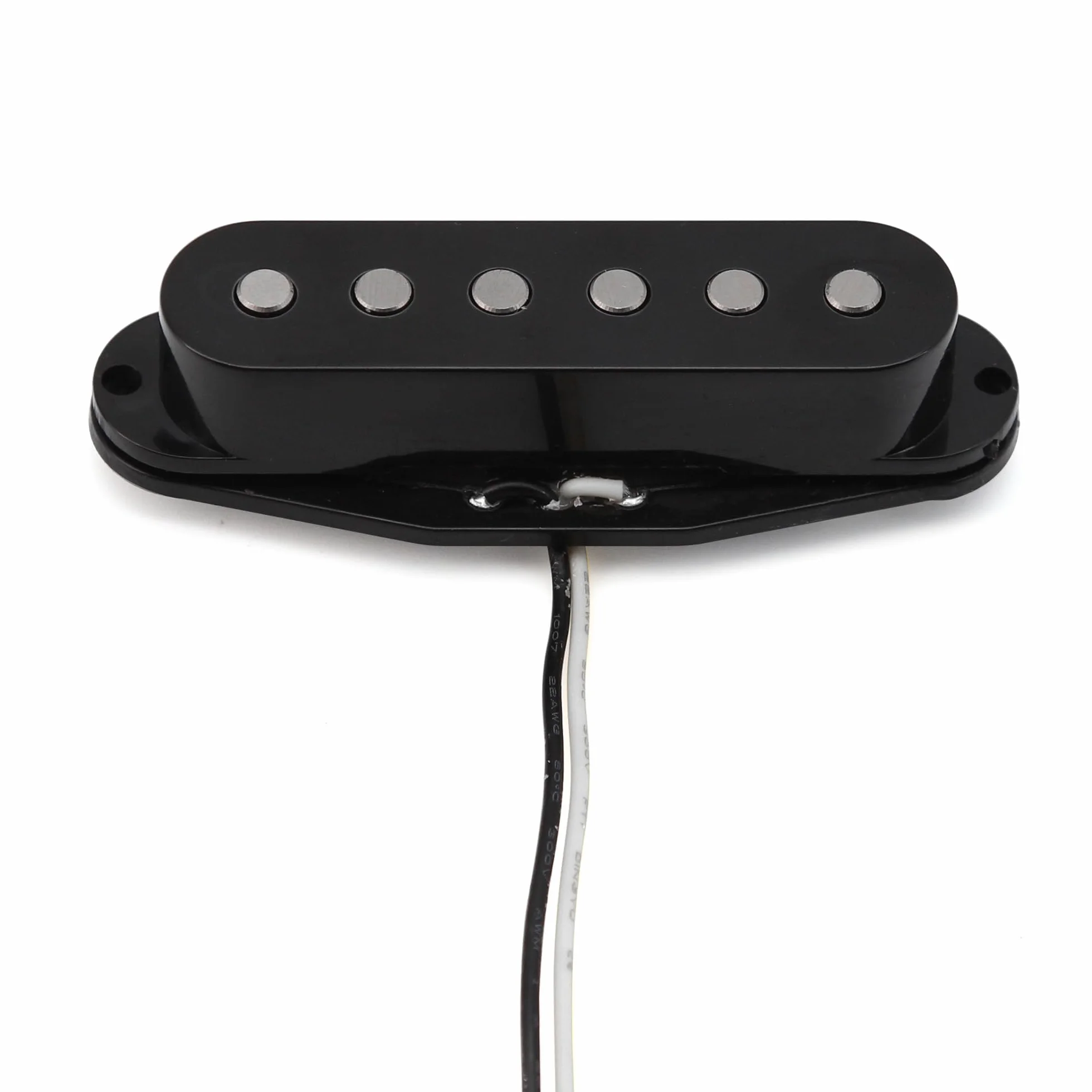FLEOR Alnico - Juego de pastilla de bobina simple y humbucker de 5 postes planos y pastillas Humbucker cubiertas negras HSS N+M+B para guitarra estilo ST