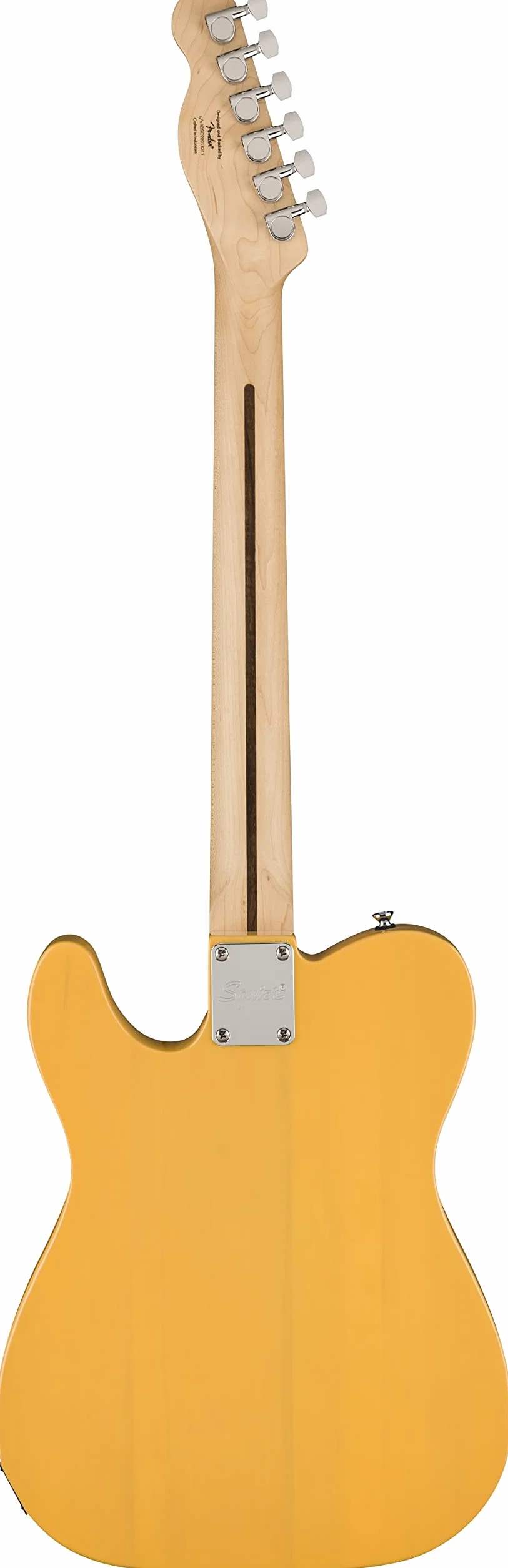Squier by Fender Sonic Telecaster, Guitarra Eléctrica, Diapasón de Arce, Golpeador Negro, Butterscotch Rubia, Incluye cursos virtuales gratuitos en Fender Play
