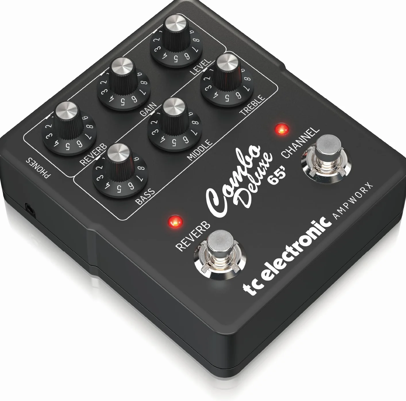 TC Electronic COMBO DELUXE 65' PREAMP Pedal de guitarra | Preamp de doble canal con controles de canal independientes, reverberación por resorte incorporada y salidas dedicadas para DI y auriculares.