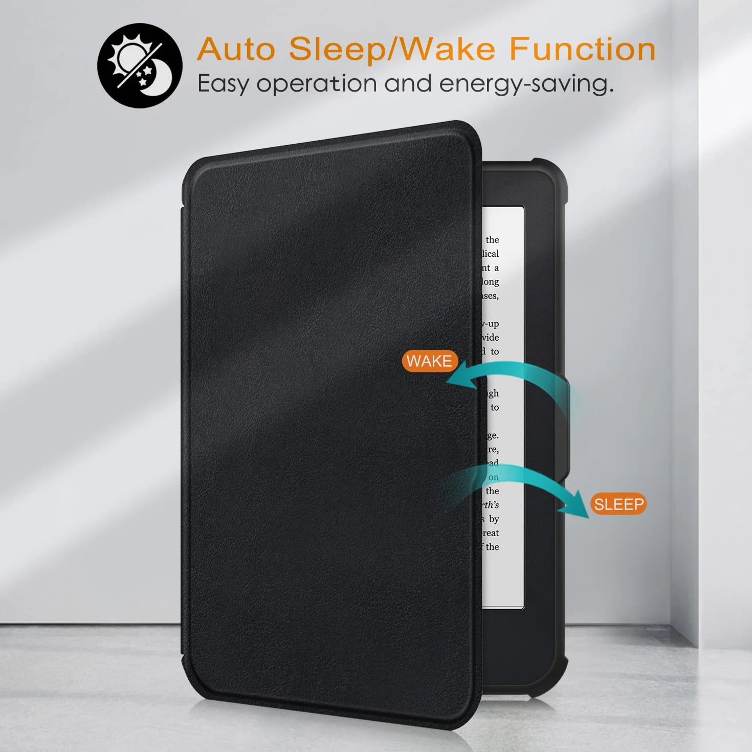 Funda Kobo Clara Colour 2E BW Ultra Thin Wake/Sleep Negro
