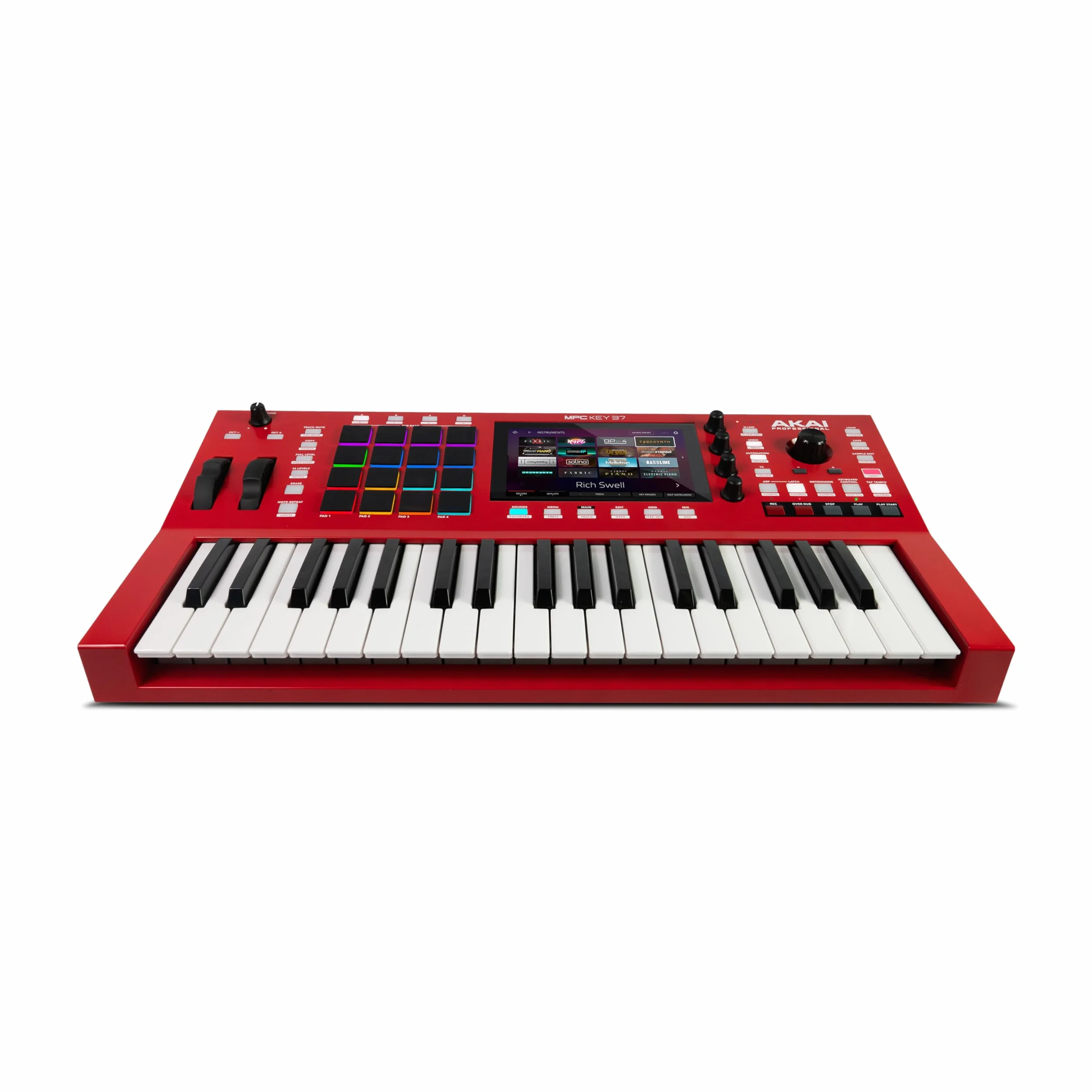 Akai Professional MPC Key 37 Sintetizador de Producción Independiente, Caja de Ritmos, Teclado MIDI, con Wi-Fi, Bluetooth, Pantalla Táctil, Plug-ins e Integración con Native Instruments