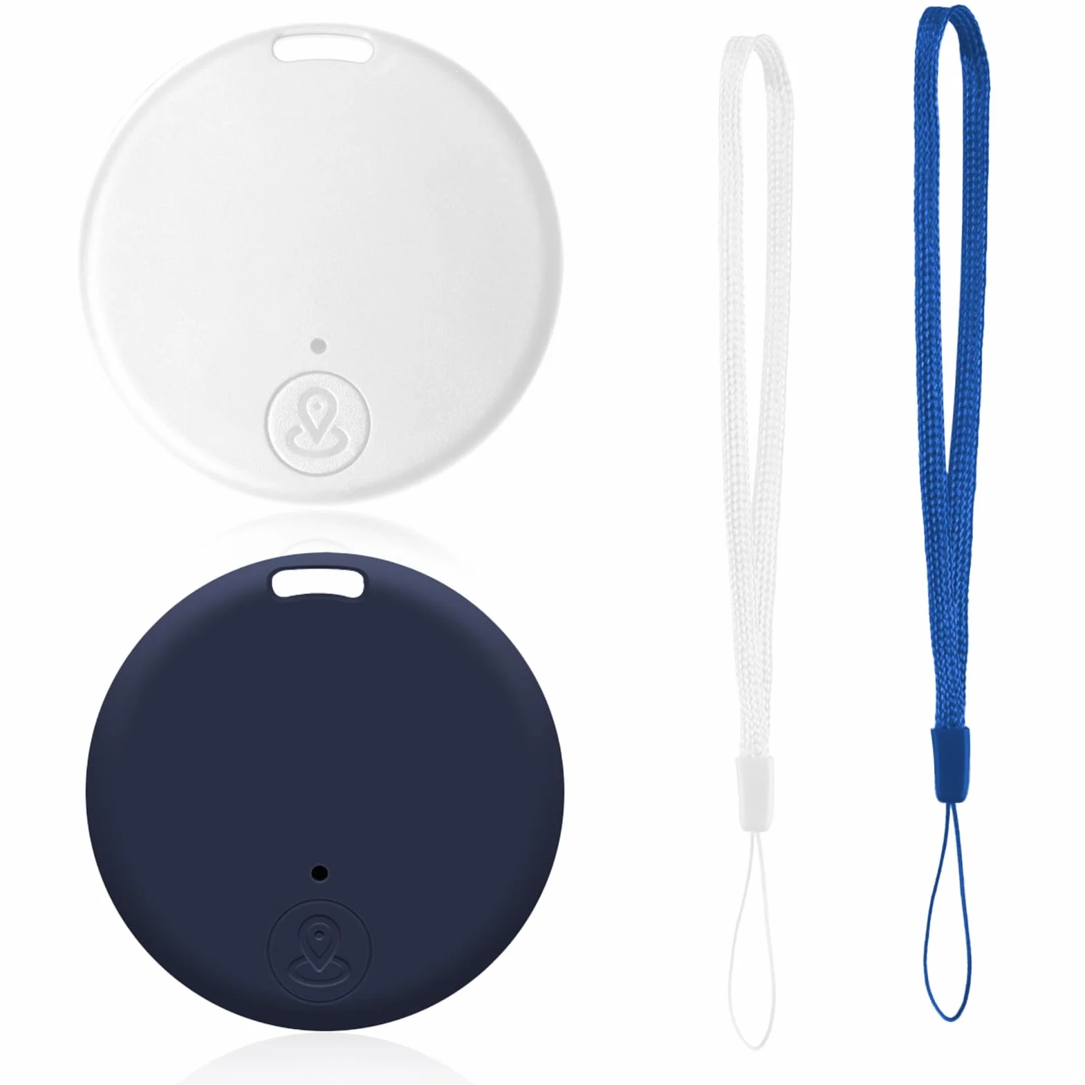 2 Pcs Localizador GPS Bluetooth 5.2 Inteligente para Llaves, Carteras, Mascotas y Maletas, con Alarma Sonora, Búsqueda Bidireccional, Batería Reemplazable, Alcance 15 m, Compatible iOS y Android