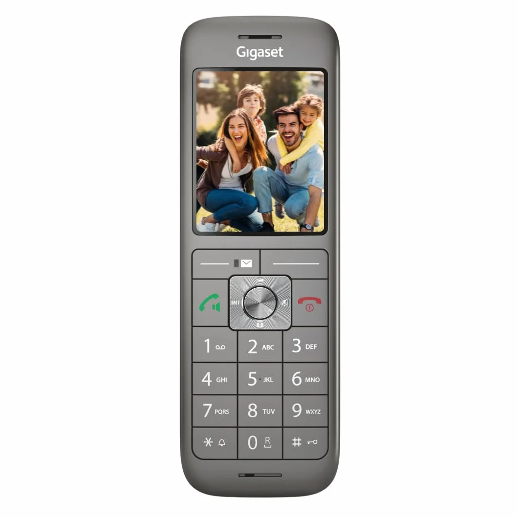 Gigaset CL660HX Auricular DECT con Base de Carga Teléfono Inalámbrico Compatible con Fritzbox Antracita Metálica