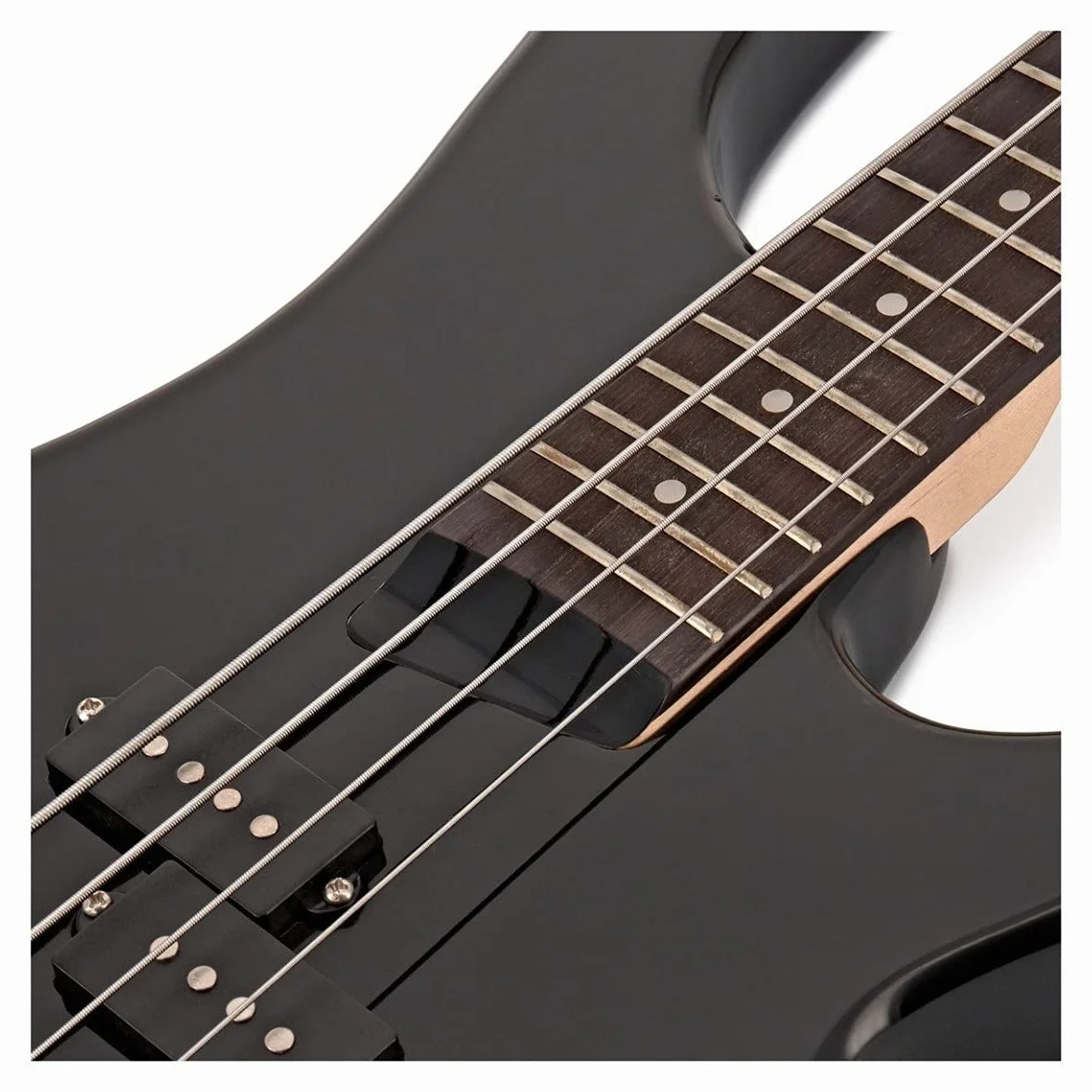 Gear4music Bajo Chicago color negro 3/4 tamaño