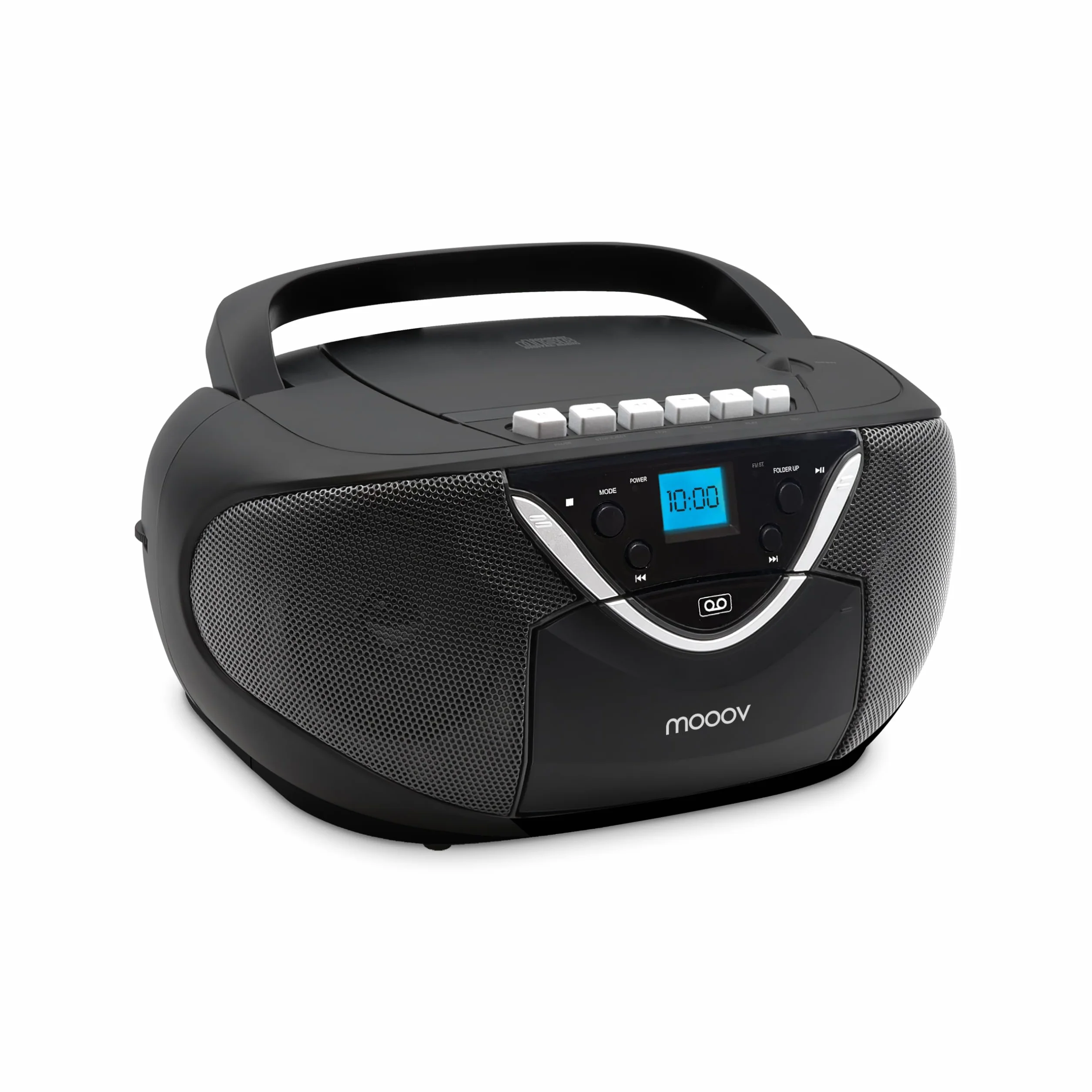 Metronic Radio CD MP3 Cassette con Auxiliar Negro