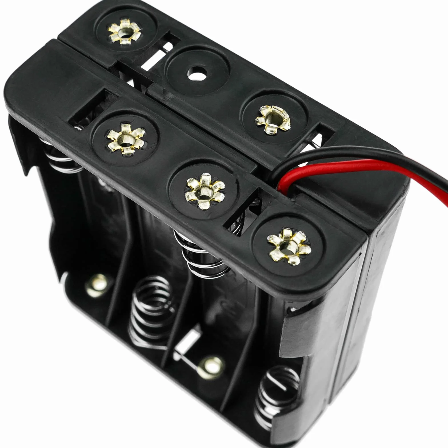 BeMatik - Portapilas Plano para 8 Pilas AAA LR03 de 1.5V