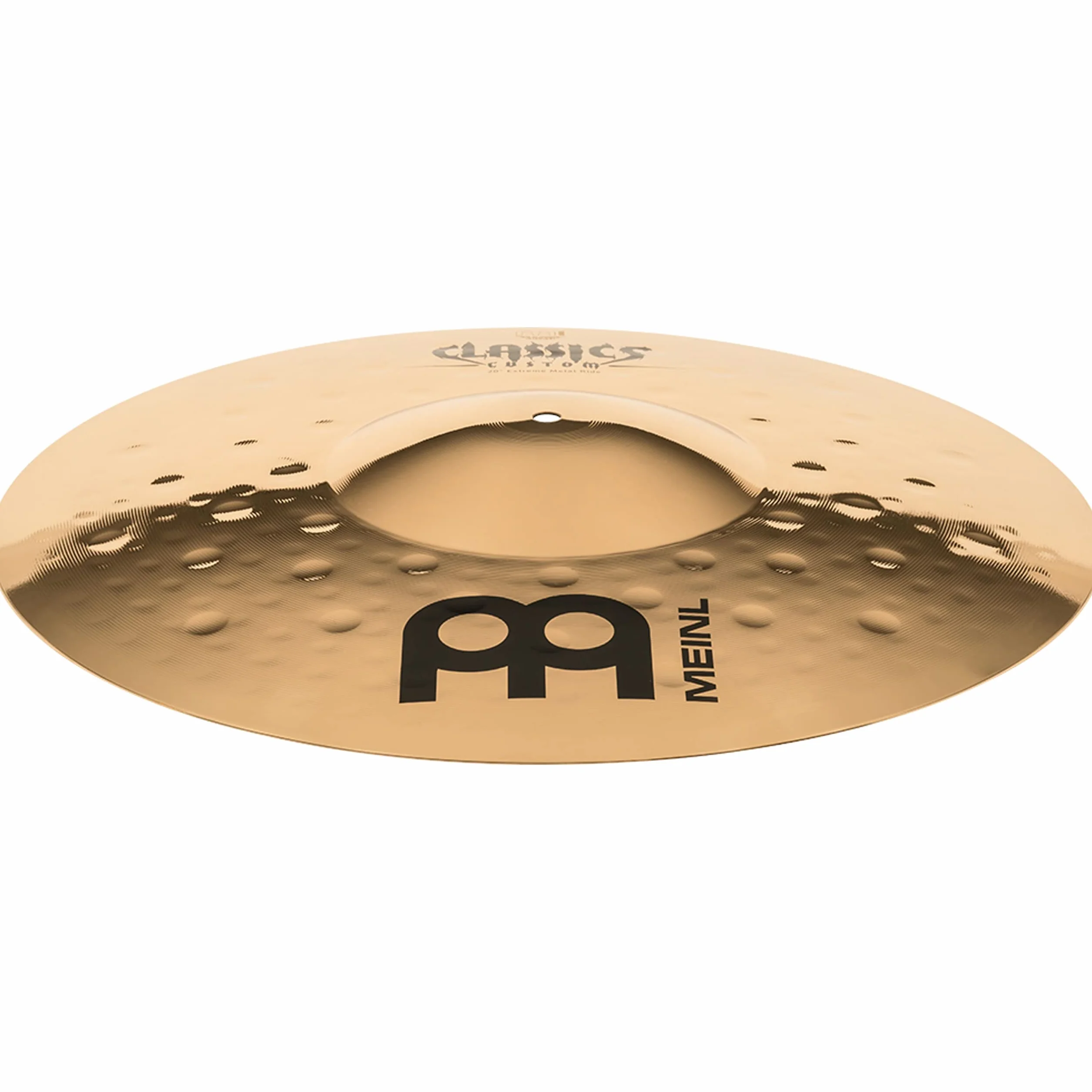 Meinl Cymbals Classics Custom Extreme Metal Plato Ride de 20 pulgadas (50,80cm) Platillos de Batería - Bronce B12, Acabado Brillante (CC20EMR-B)