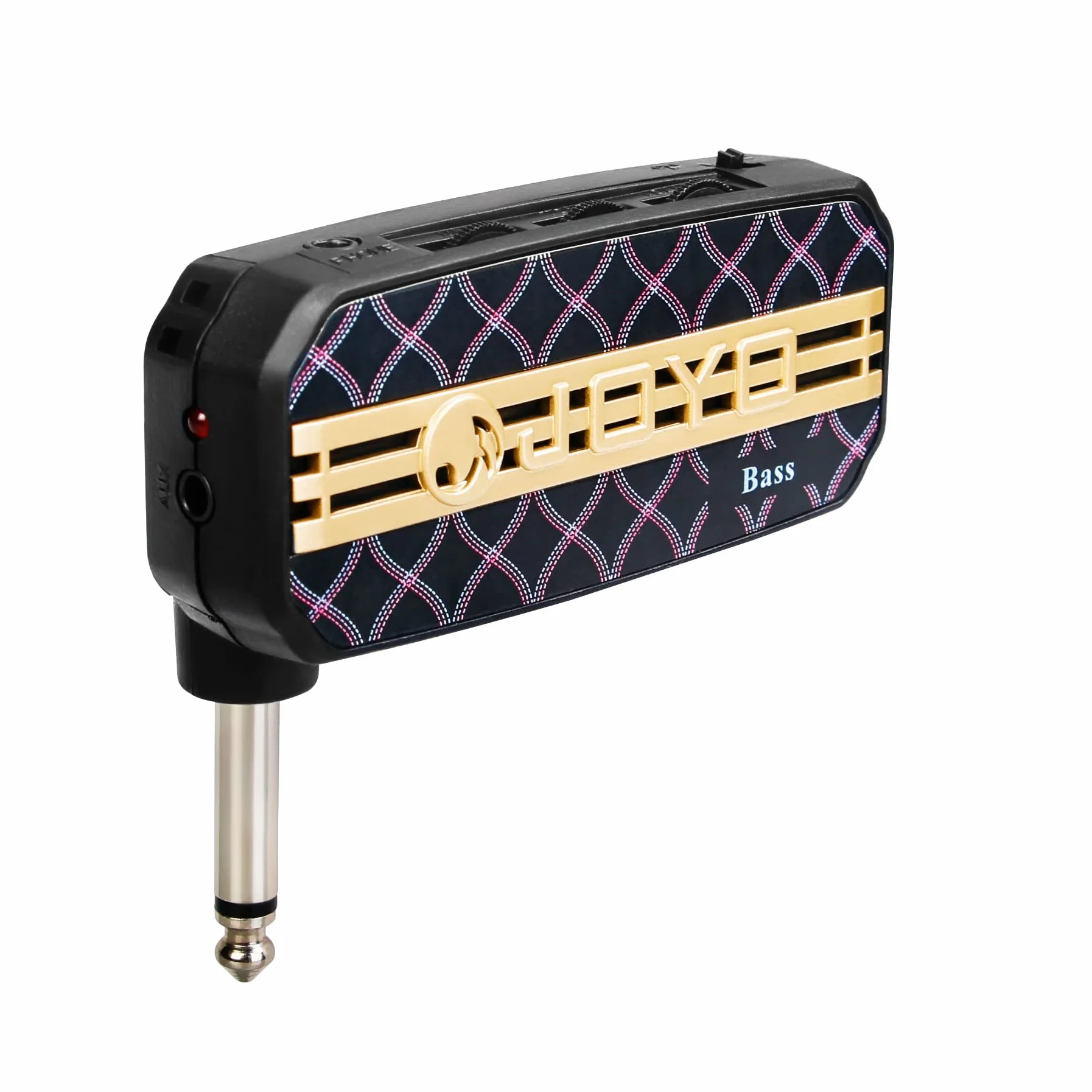 JOYO Amplificador de bolsillo para auriculares para bajo y guitarra, mini amplificador de práctica con entrada auxiliar (JA-03B)