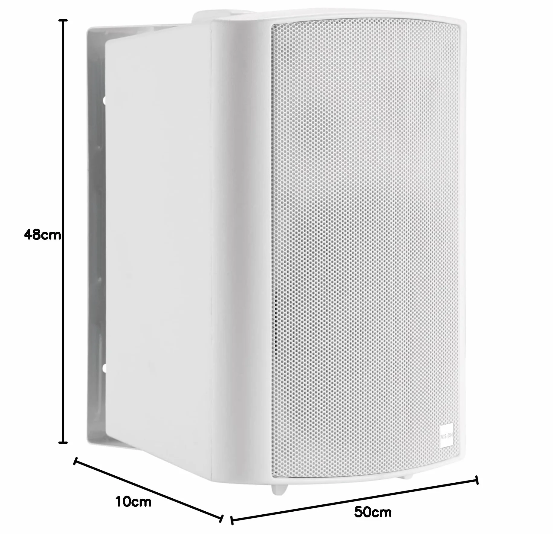 Vision SP-1900P Altavoces Activos Profesionales de 5,25 Pulgadas Montaje Pared