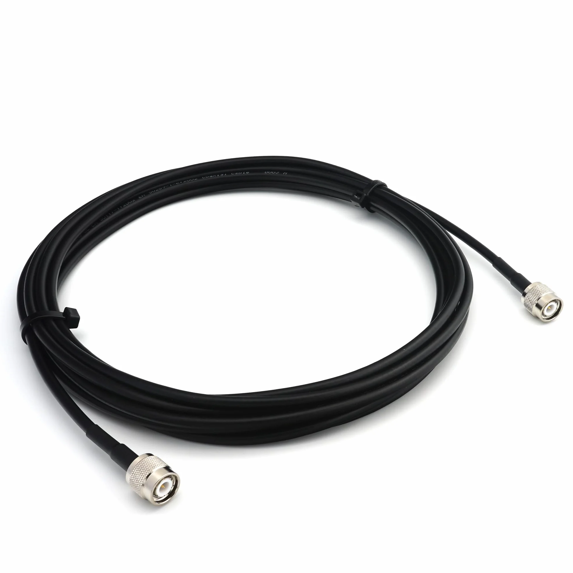 50cm TNC Macho Macho RG58 cable coaxial — 0,5 metros Extensión (50 ohmios) — para la HAM Emisora CB Radio VHF WiFi Analizador Medidor SWR Walkie Talkie cable antena