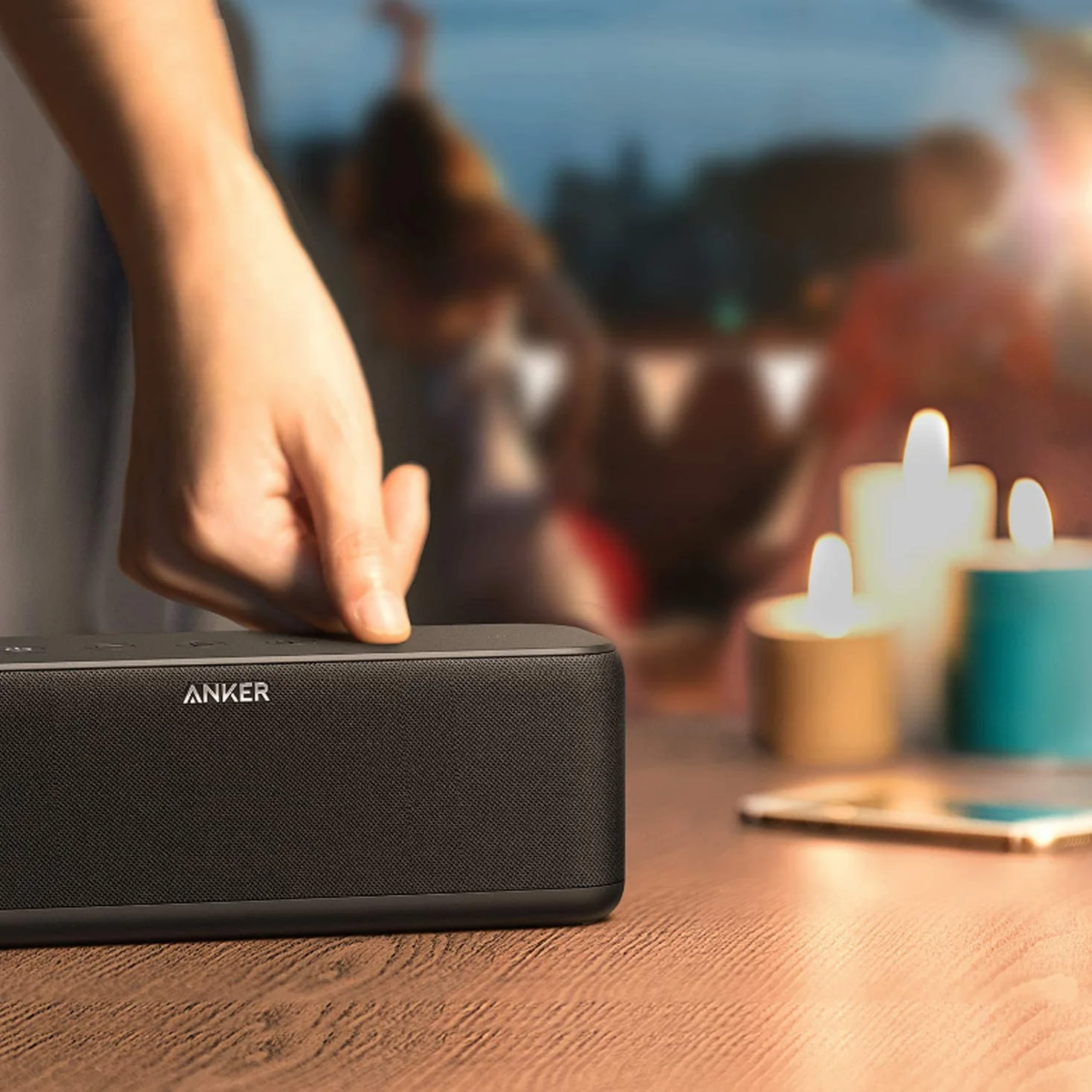 Soundcore Anker Altavoz Bluetooth portátil 20W BassUp, 12h, IPX5, 20m