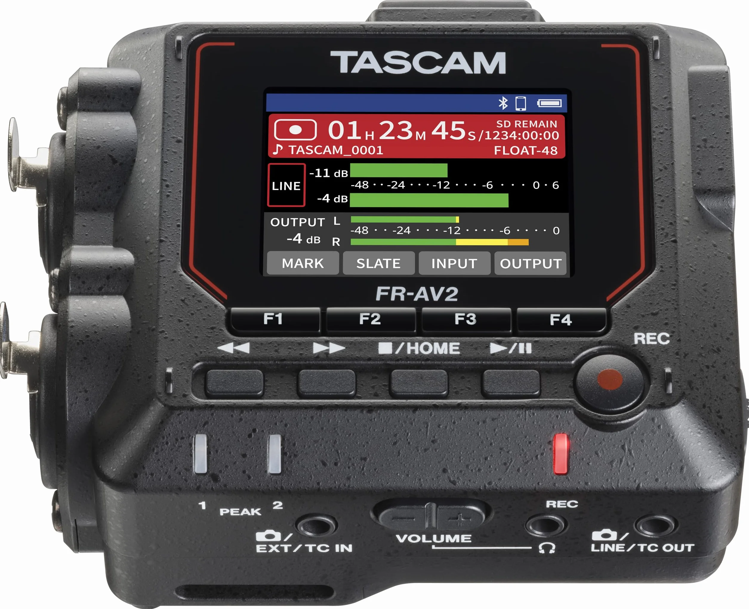 TASCAM FR-AV2 – Grabador de campo compacto de 32 bits Float y generador de código de tiempo con mezclador