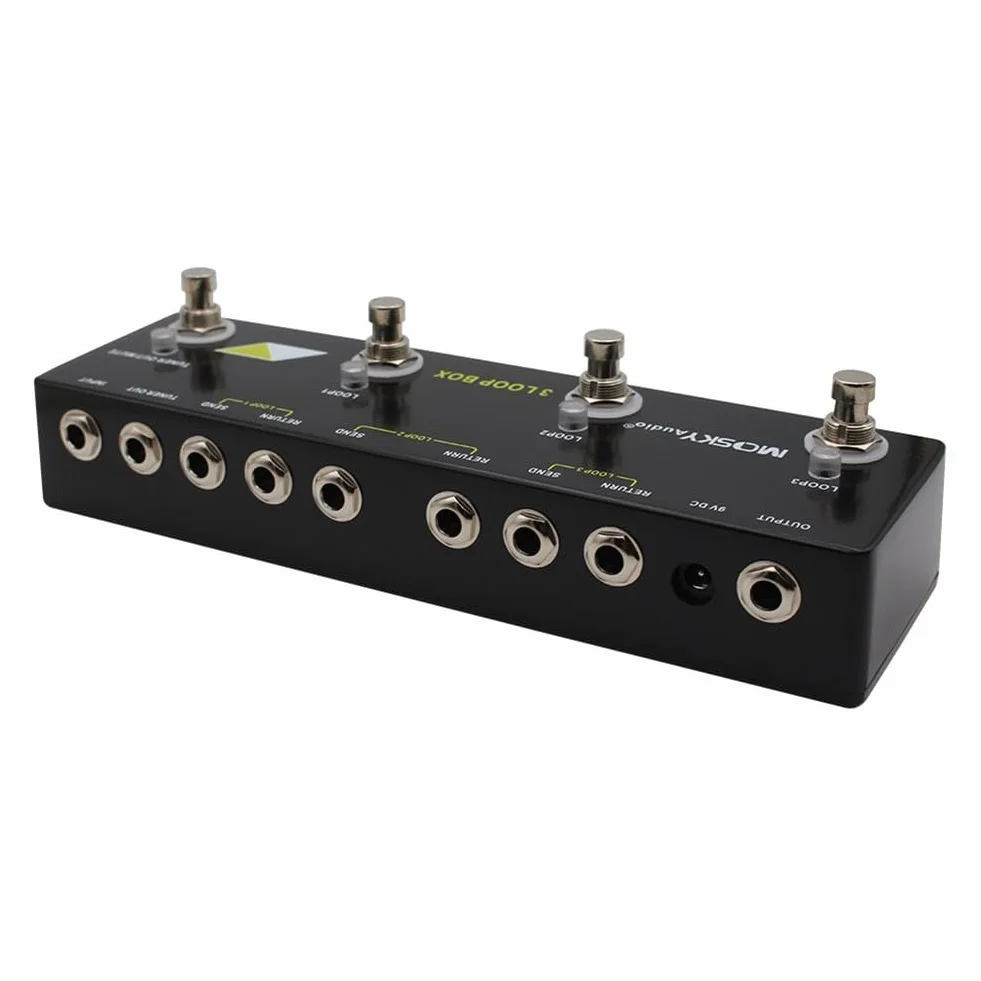 Pedal de efecto de bucle de guitarra para MOSKY Audio 3 LOOP BOX Pedal de guitarra, pedal de efecto Looper, pieza de repuesto