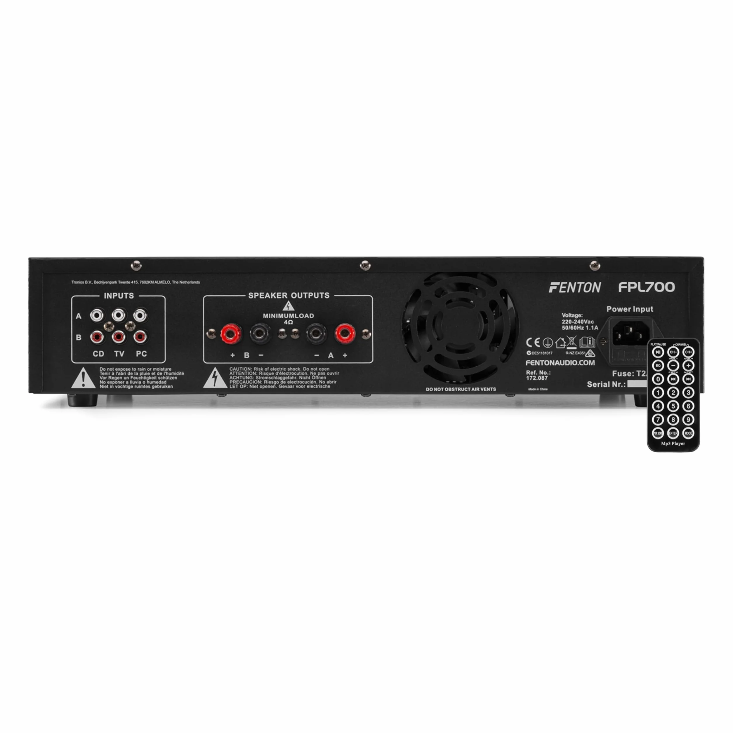 MAX28 Pack - Equipo para DJ, Sistema de megafonía, Conjunto de Altavoces para DJ de 1600 W y Amplificador de 700 W con Bluetooth, MP3, USB, Paquete MAX28 2 Altavoces pasivos, Sistema de megafonía