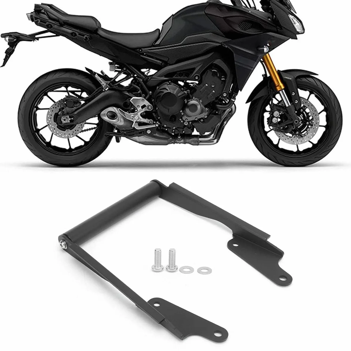 Alide Barra de soporte de navegación para motocicleta compatible con Yamaha MT-09 Tracer 900 2015-2017 GIVI FB4120 GPS