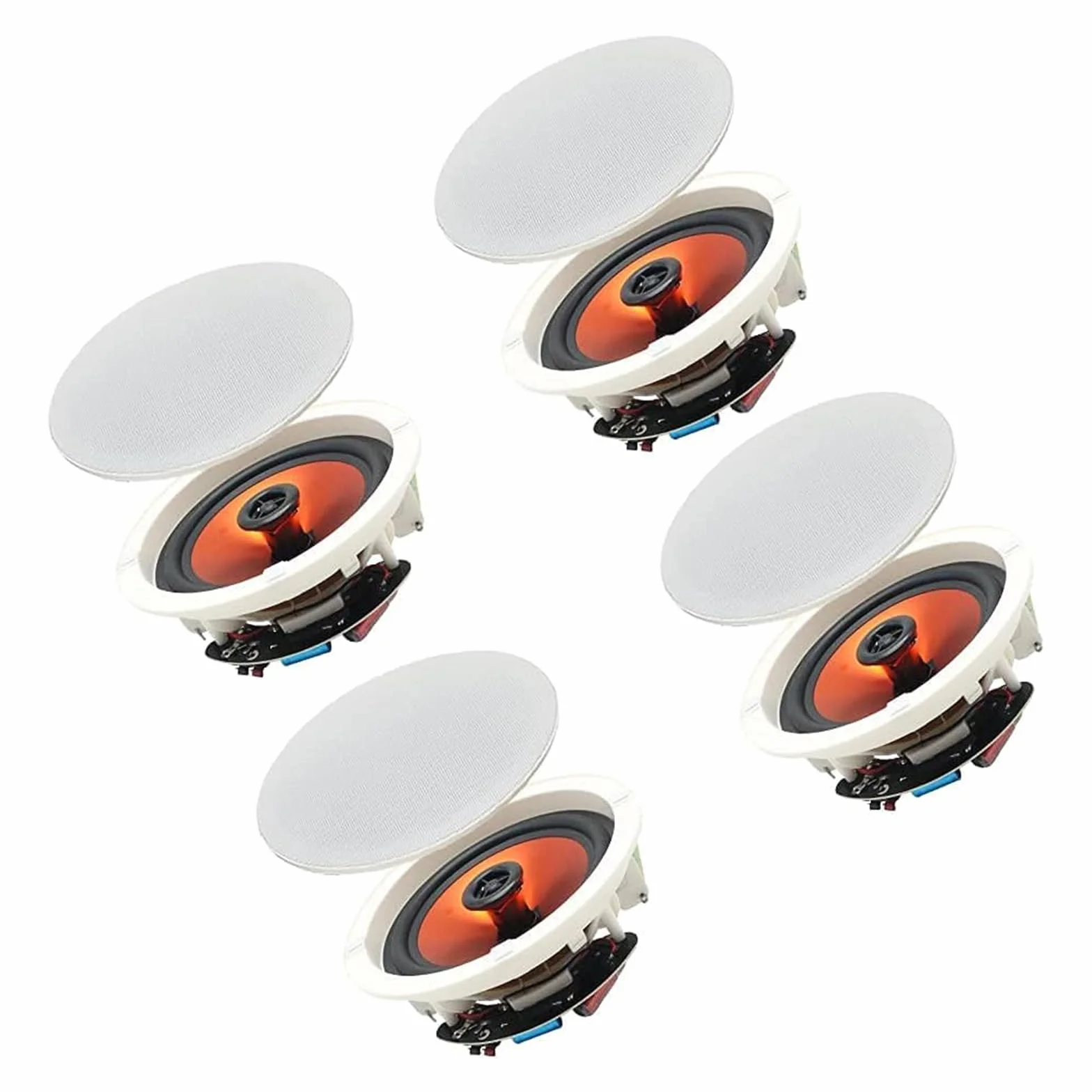 Herdio Altavoz de Techo 6,5 Pulgadas, Sistema de Altavoces Integrado para Cocina, Dormitorio