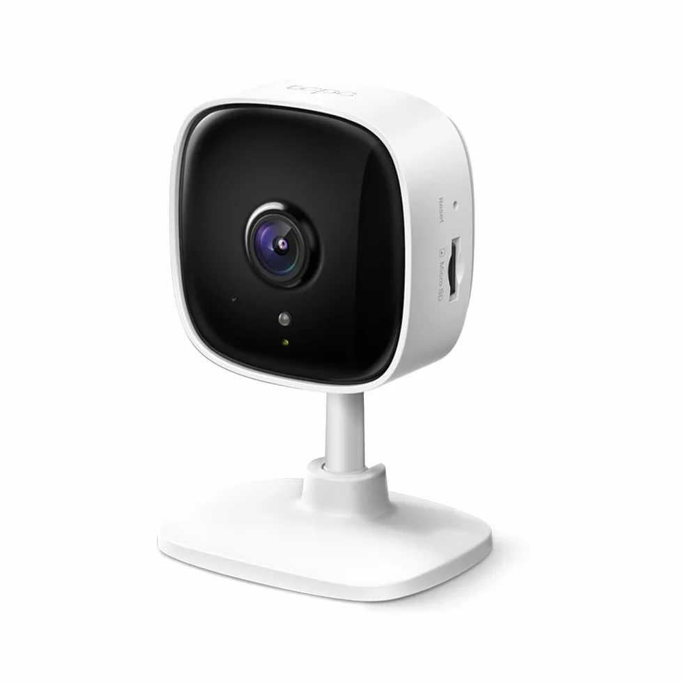 Tapo Cámara de vigilancia Wi-Fi Interior 1080P visión nocturna detección movimiento audio bidireccional almacenamiento SD compatible Alexa Blanco