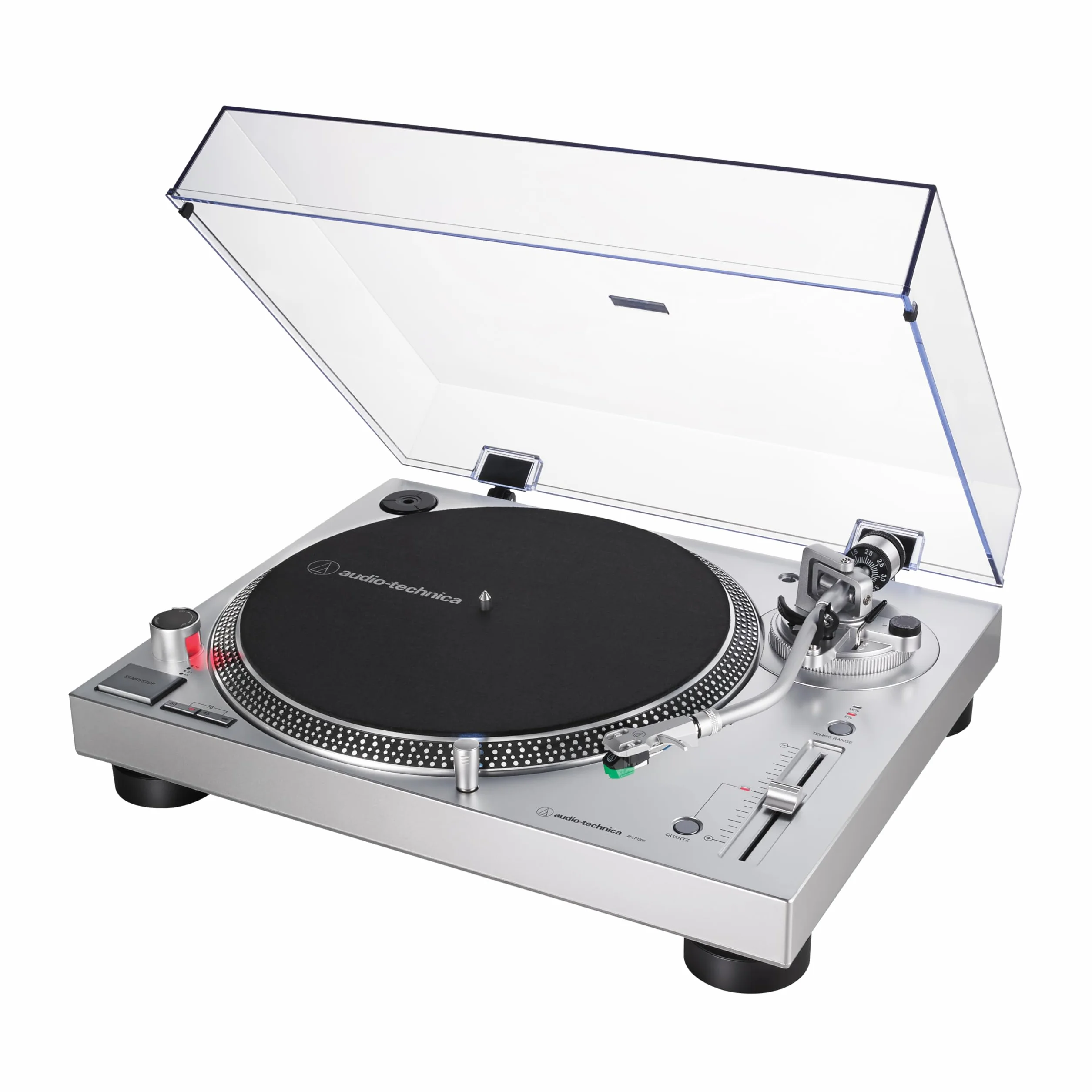 Audio-Technica AT-LP120XUSB Direct-Drive Turntable (Analog & USB), Silver, Hi-Fidelity,…