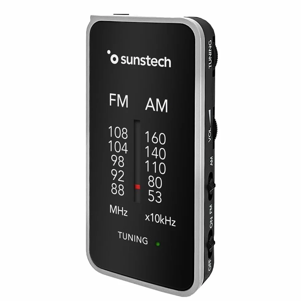 Sunstech RPC6 Radio de Bolsillo Portátil Analógica Multibanda Color Plata