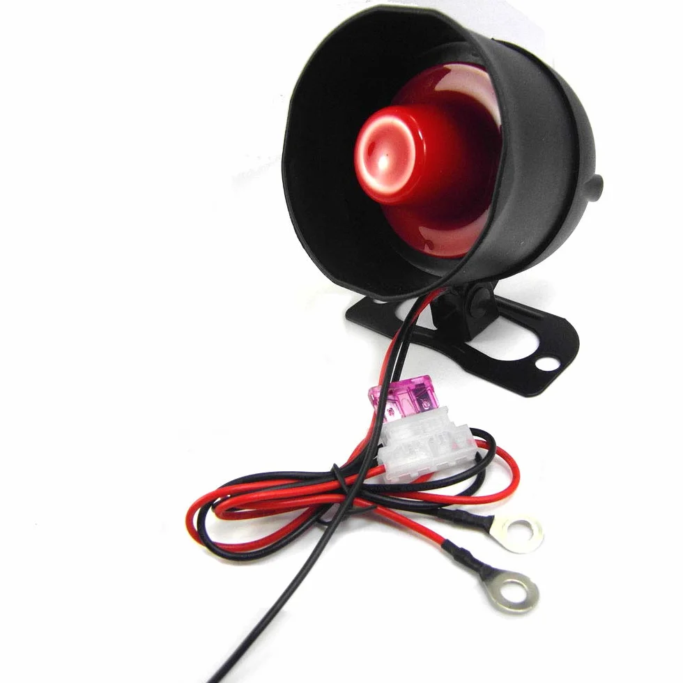 Shkalacar Alarma Universal para Coche 12V, Sistema de Alarma antirrobo para Coche, Sensibilidad de 7 Niveles con 2 Controles Remotos