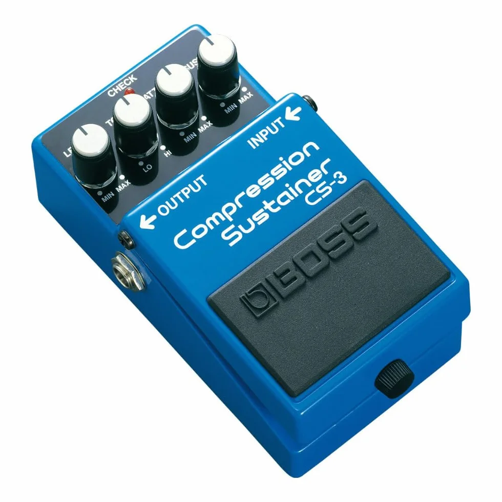 BOSS CS-3 Compressor/Sustain-pedaal, Compacte compression/sustainer-pedaal met hoogwaardige circuits