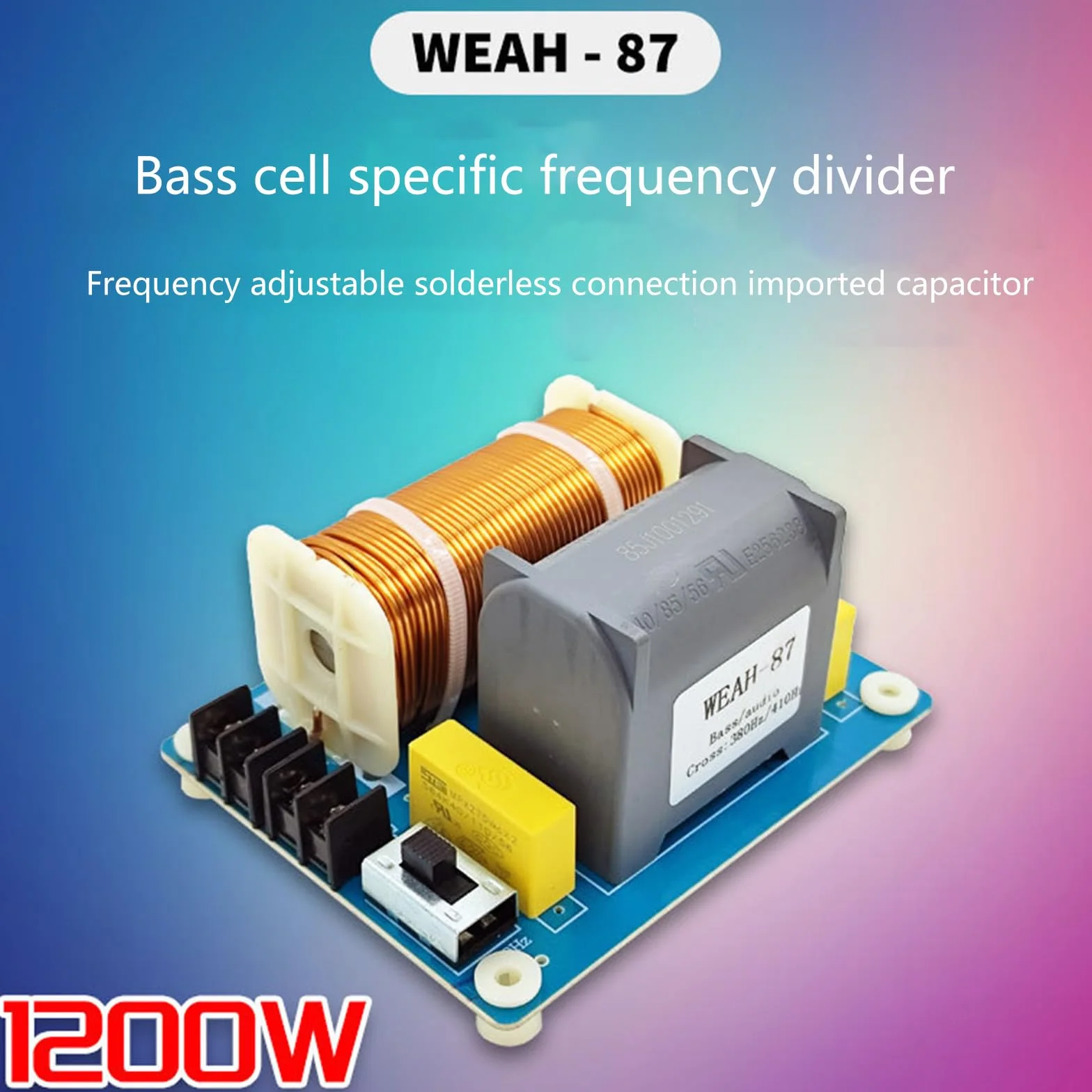 Bass Subwoofer Separador de Frecuencias Profesional 1200W 410Hz