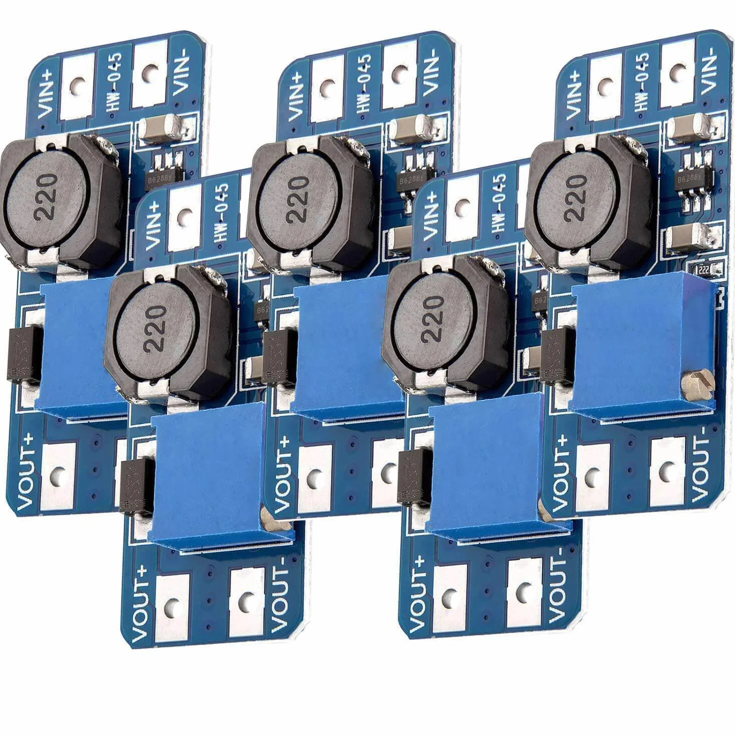 AZDelivery 5x MT3608 DC-DC Step Up Module Compatible con Arduino