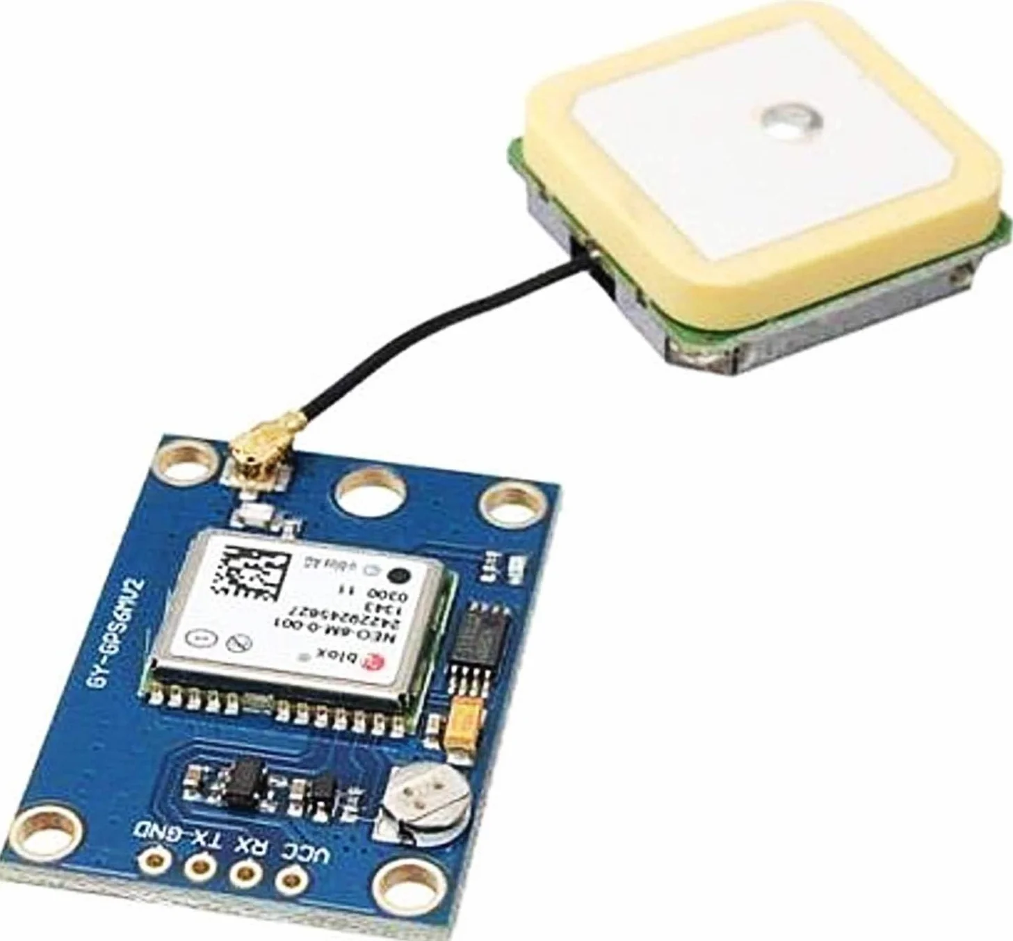 GY-NEO6MV2 NEO-6M Módulo GPS 3V-5V con antena de cerámica para Arduino APM 2.5 (2 unidades)