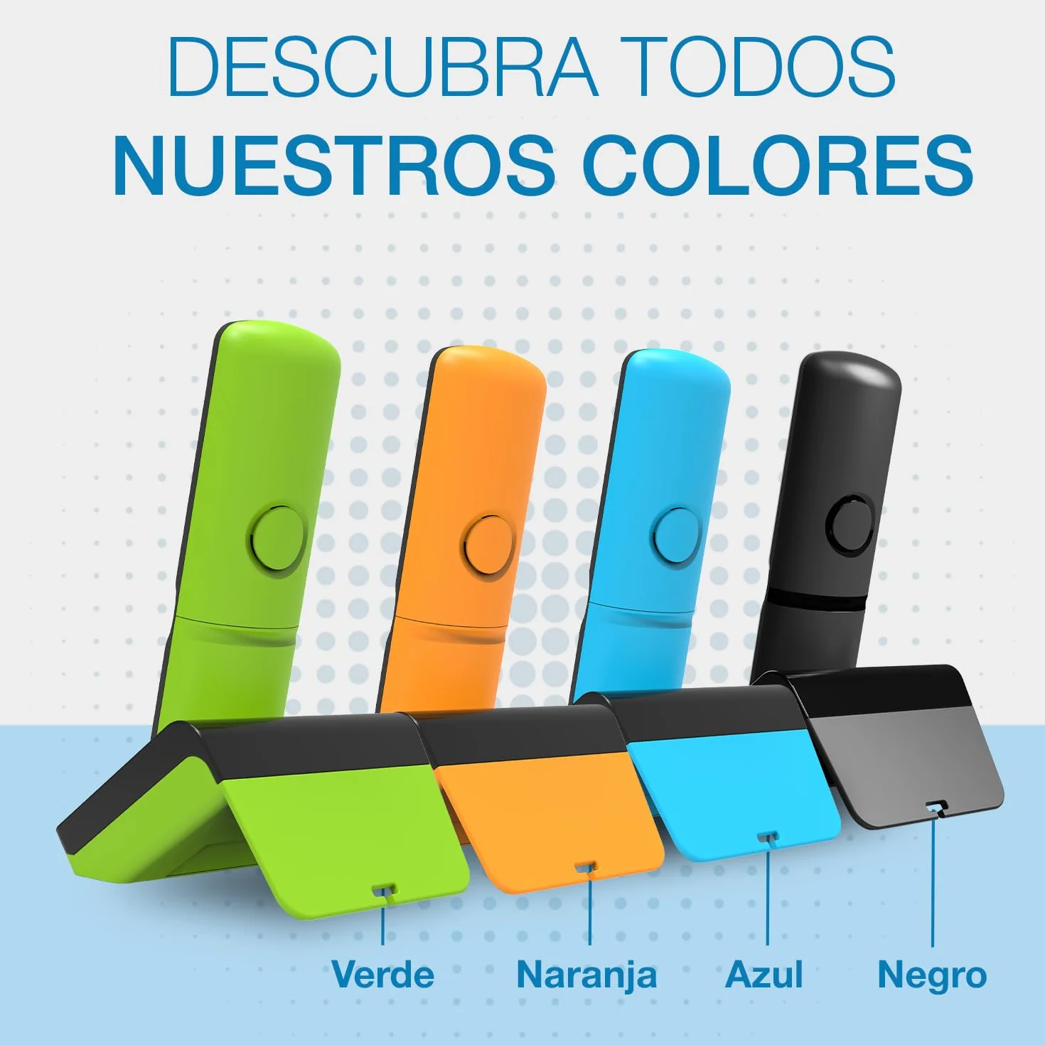ALCATEL S280 Teléfono inalámbrico DECT Pantalla Grande retroiluminada Manos Libres Bloqueo de Llamadas Agenda 50 contactos Negro Naranja