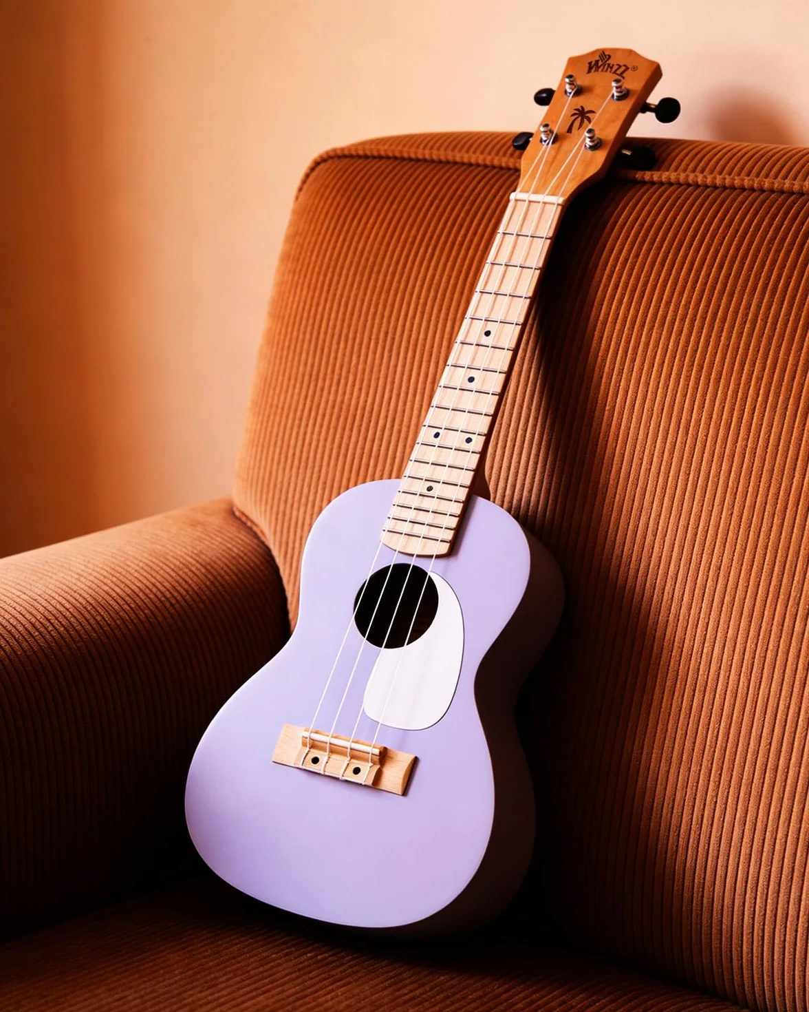 Winzz Ukelele Soprano Infantil, Ukelele Set para Niños y Adulto Principiante, con 9 Accesorios, 21 Pulgadas 4 Cuerdas (Color: Violeta, Madera)